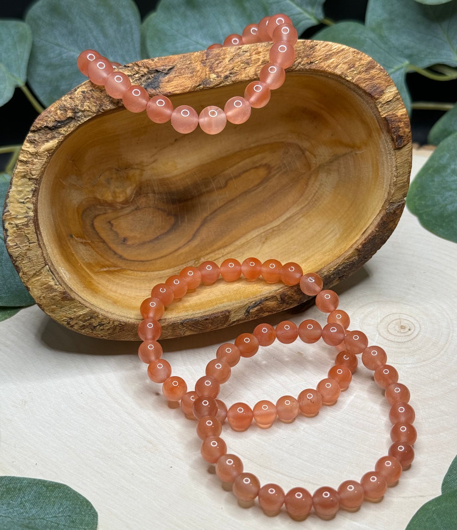 Pink Agate 6mm  Bracelets