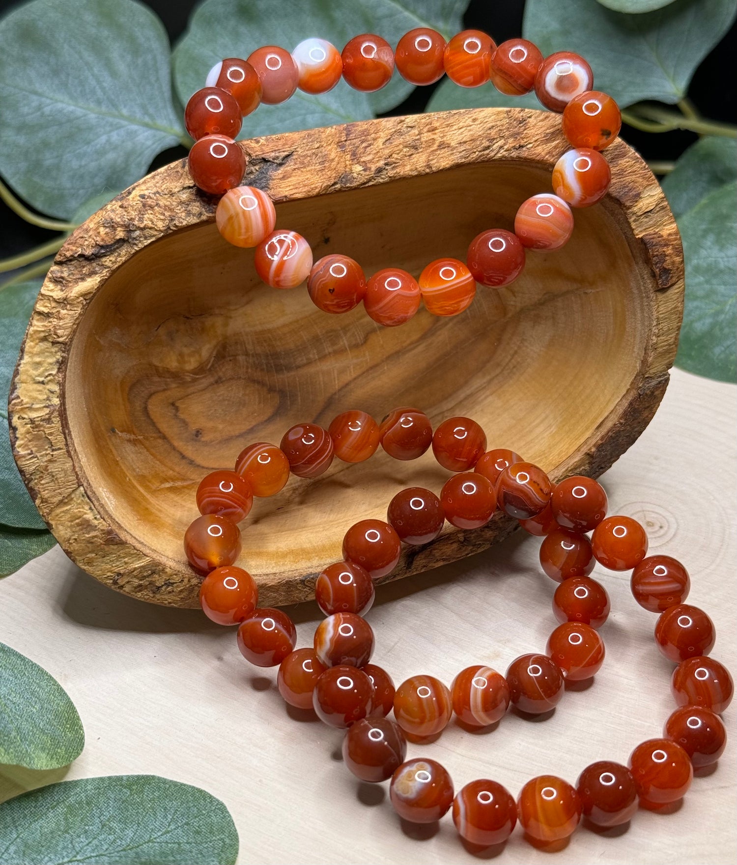 Carnelian 10.5mm Bracelets