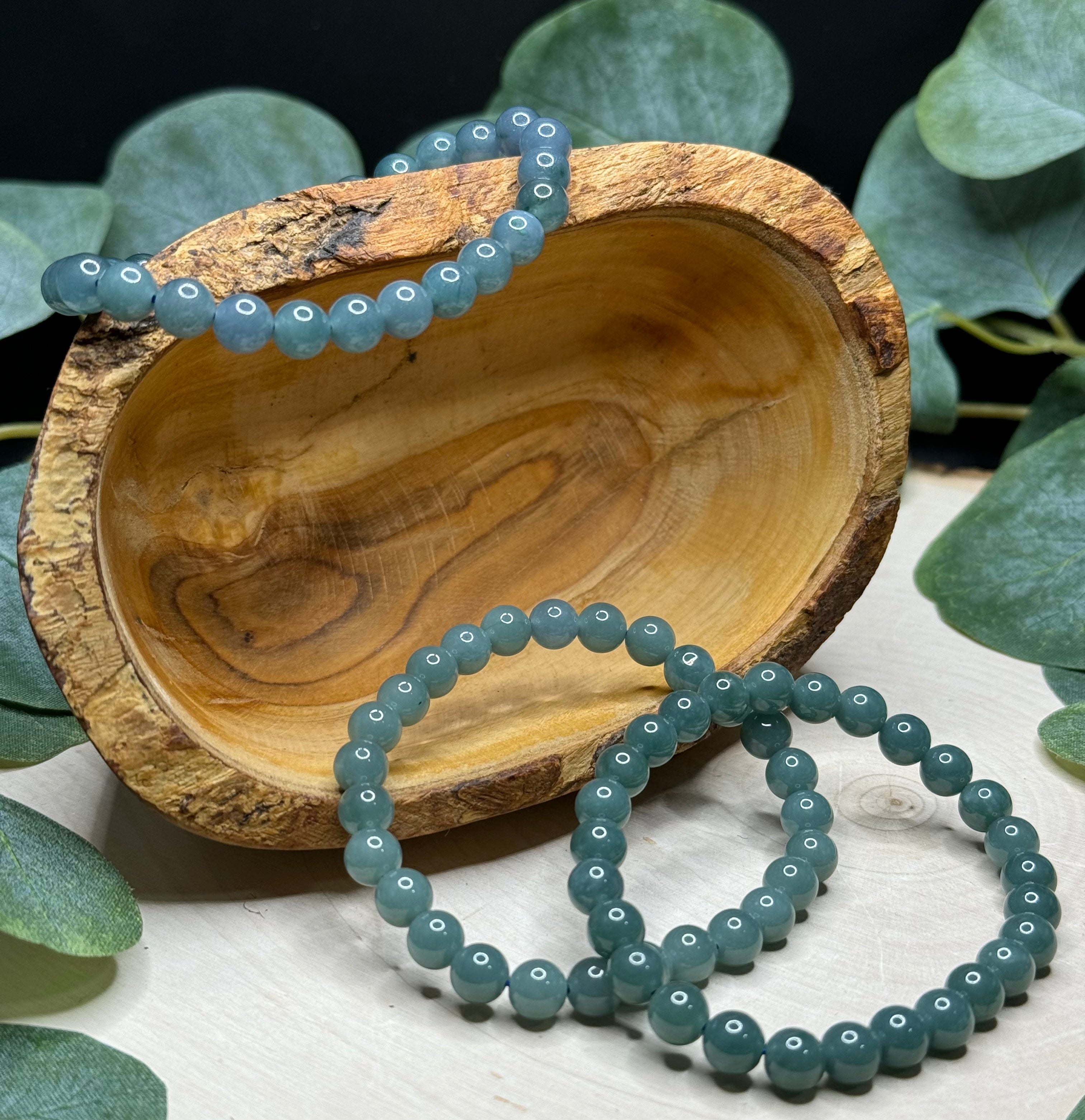 Blue Water Jade 6mm Bracelets