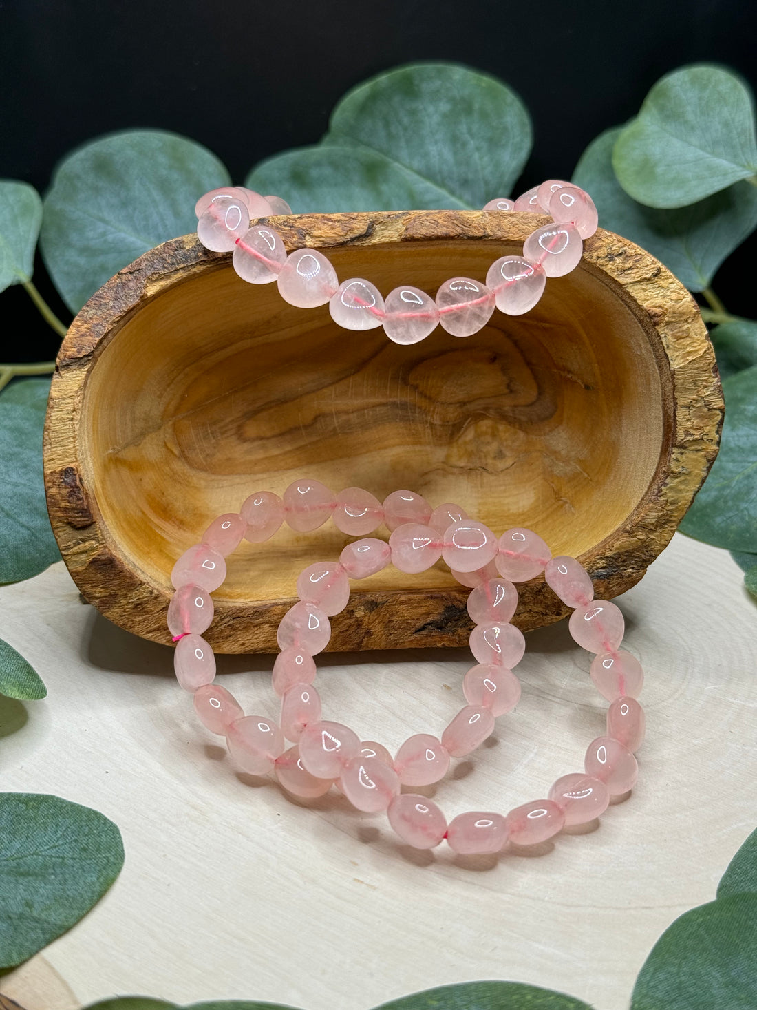 Rose Quartz Heart Bracelet