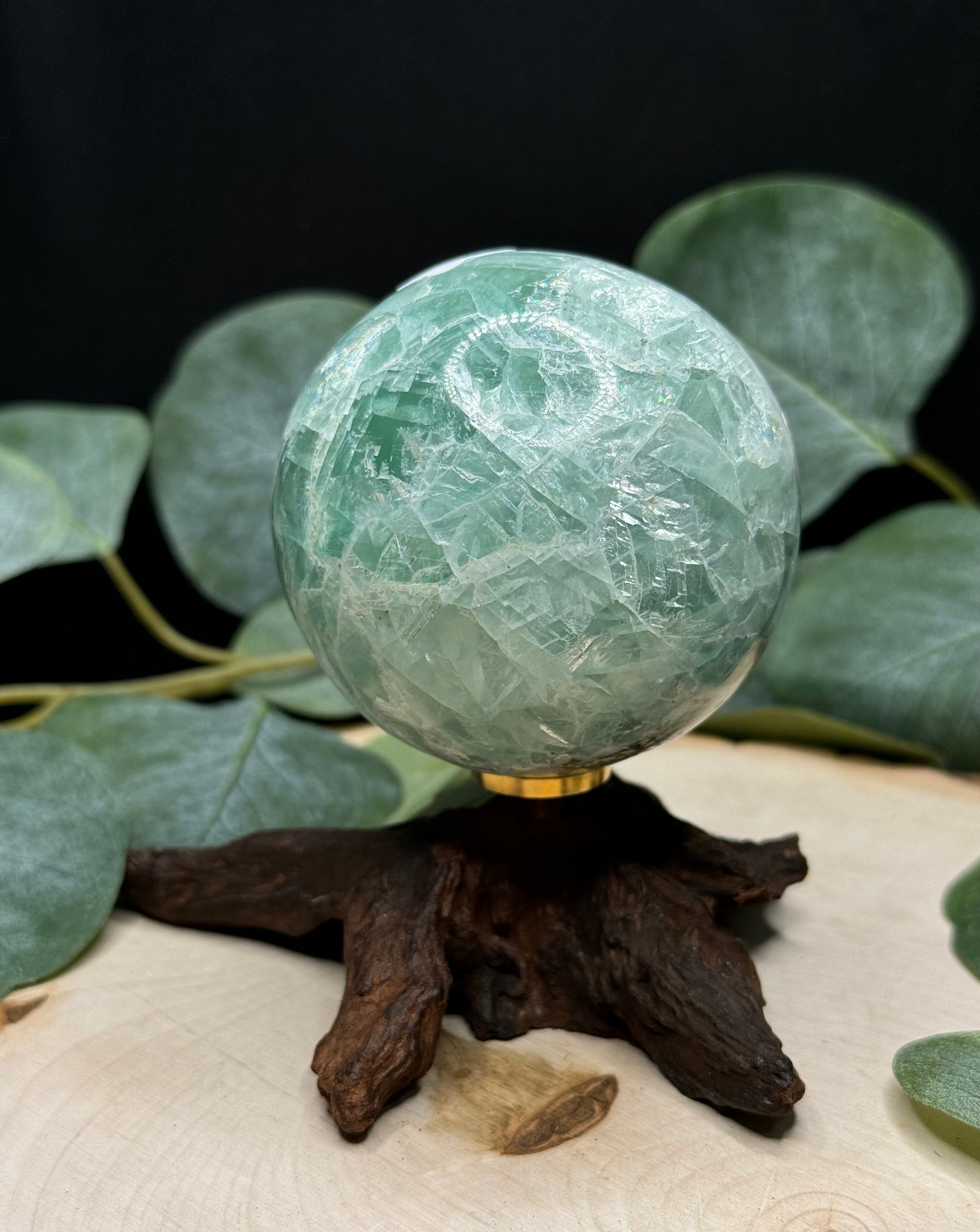 Mexican Fluorite Spheres | Natural Rainbow Fluorite Crystal Spheres