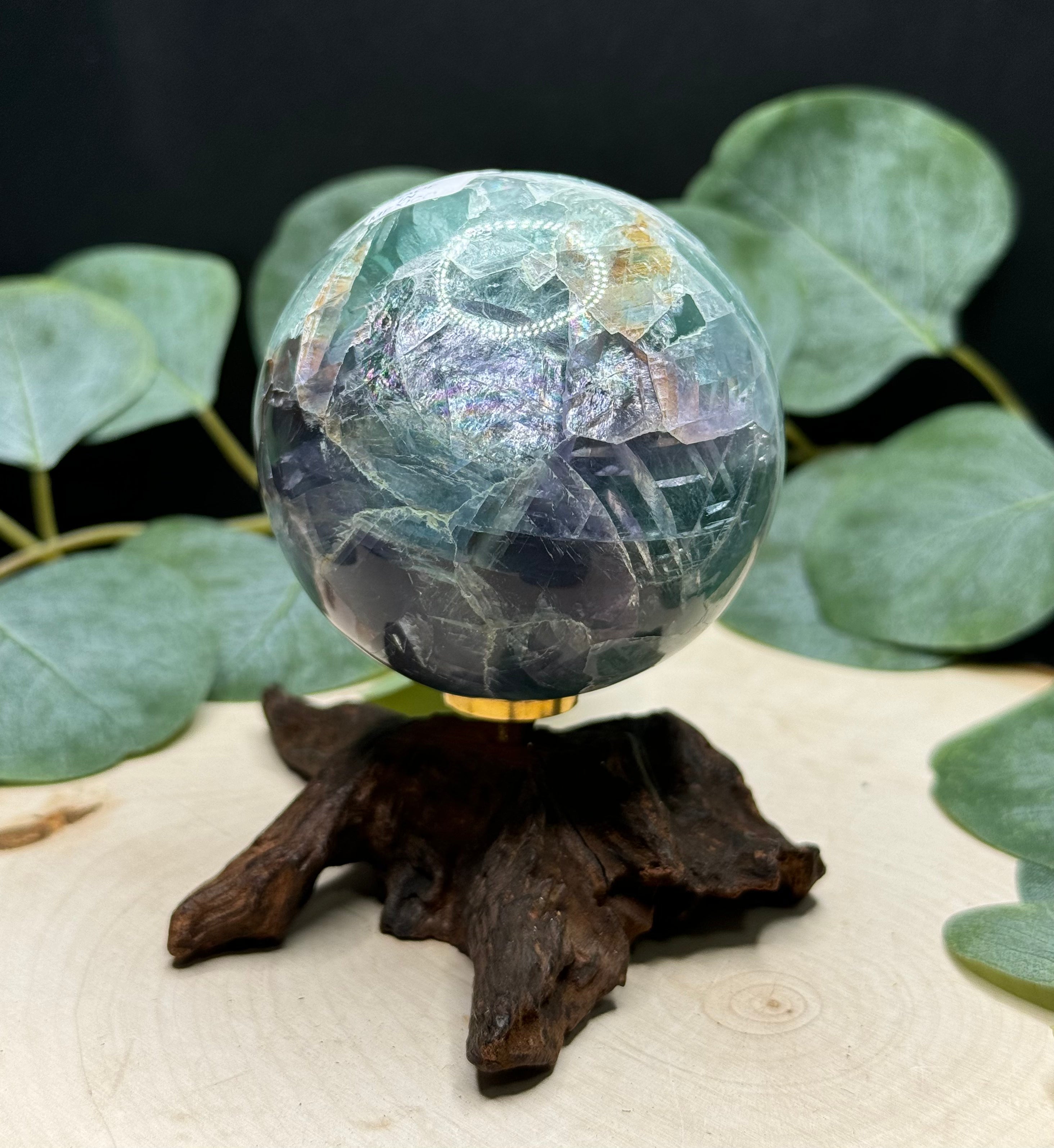 Mexican Fluorite Spheres | Natural Rainbow Fluorite Crystal Spheres