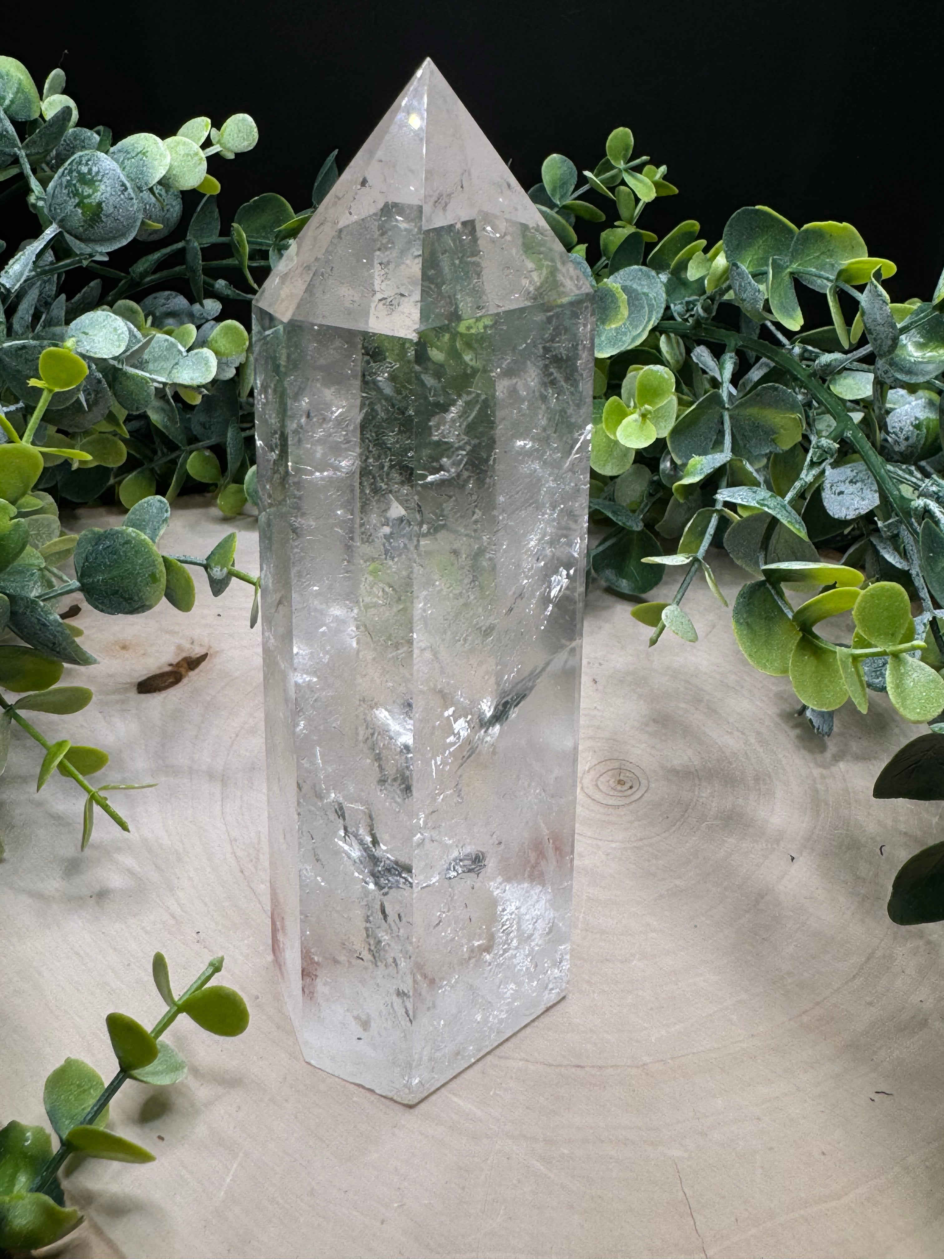 Statement Clear Quartz Tower