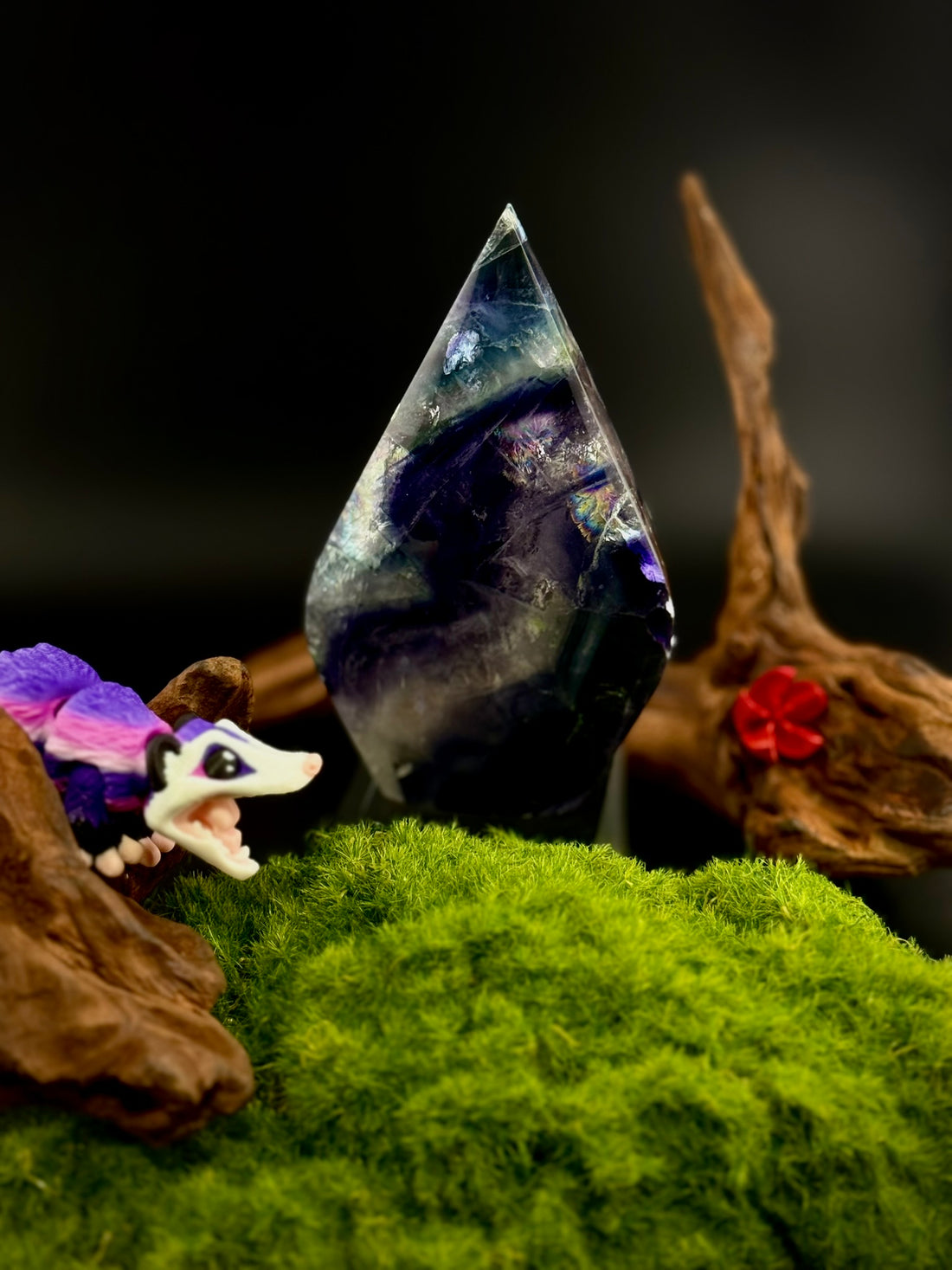 Rainbow Fluorite Teardrops