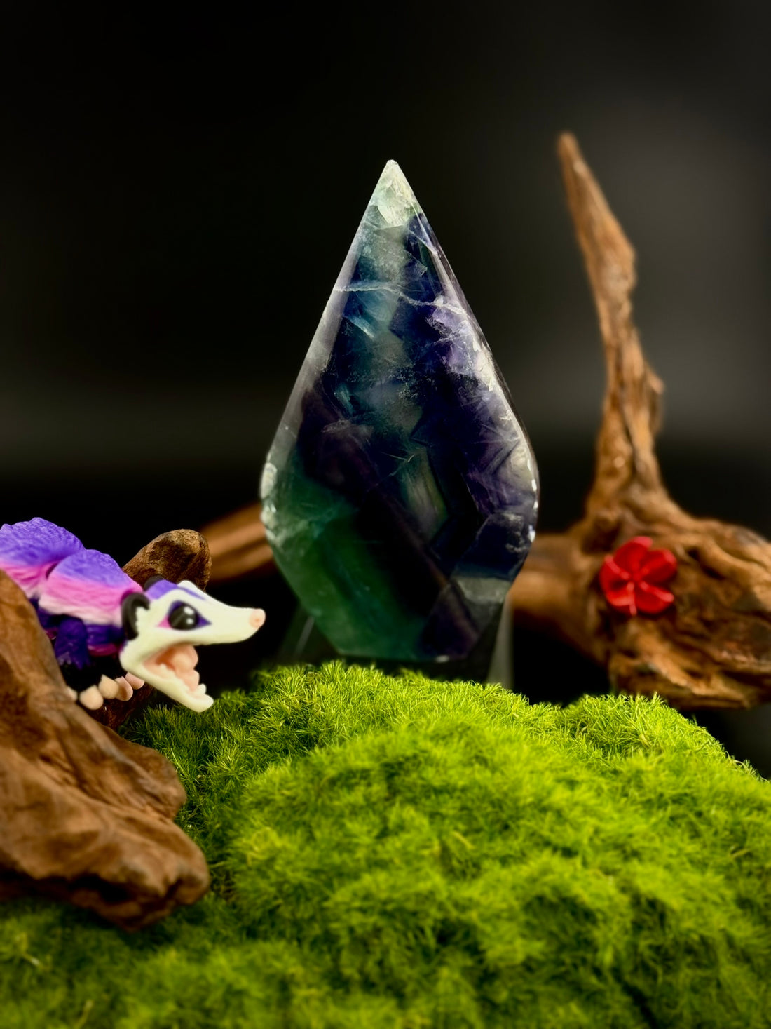 Rainbow Fluorite Teardrops