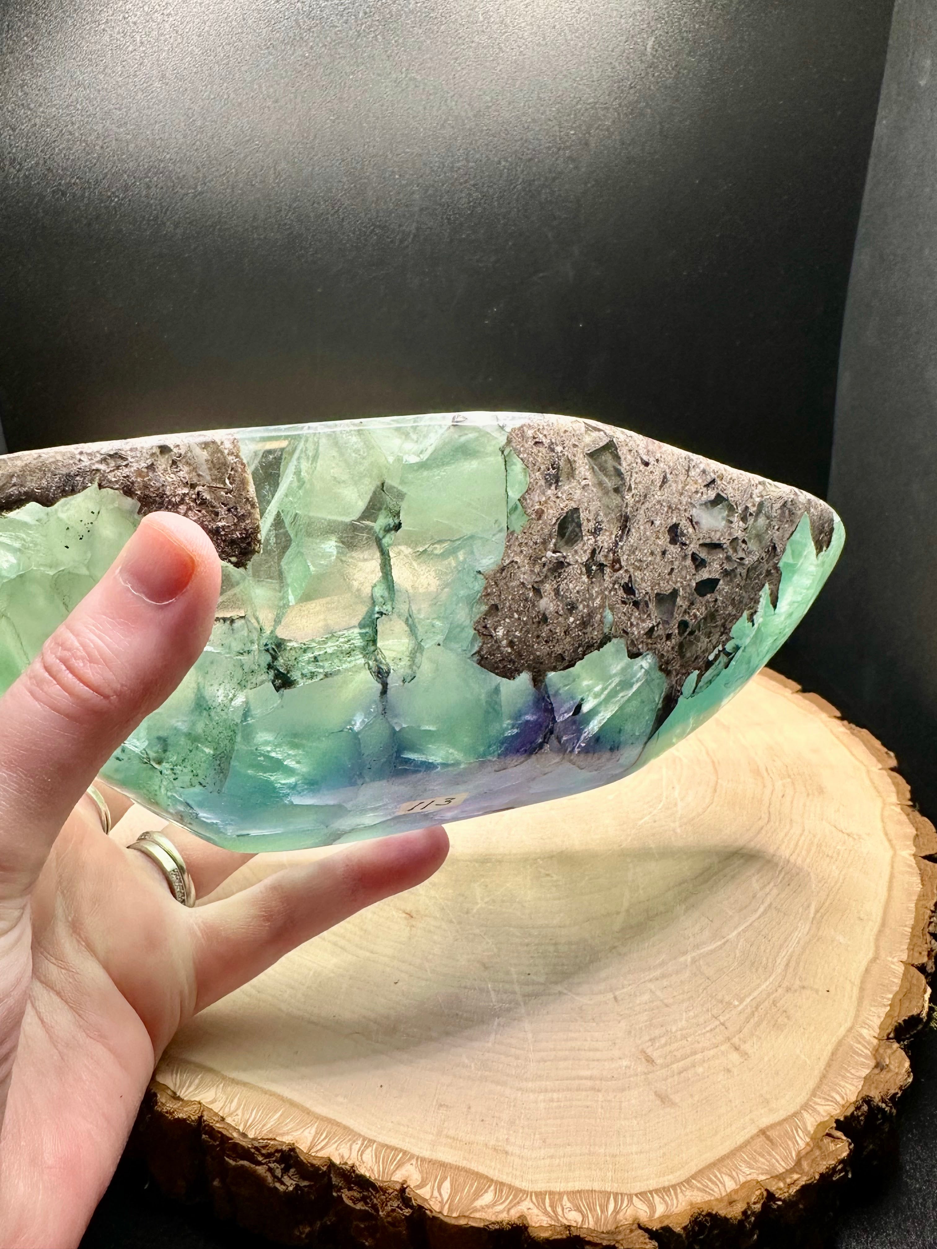 Mexican Fluorite Large Bowl