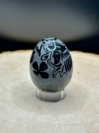 Obsidian Sand Blasted Eggs