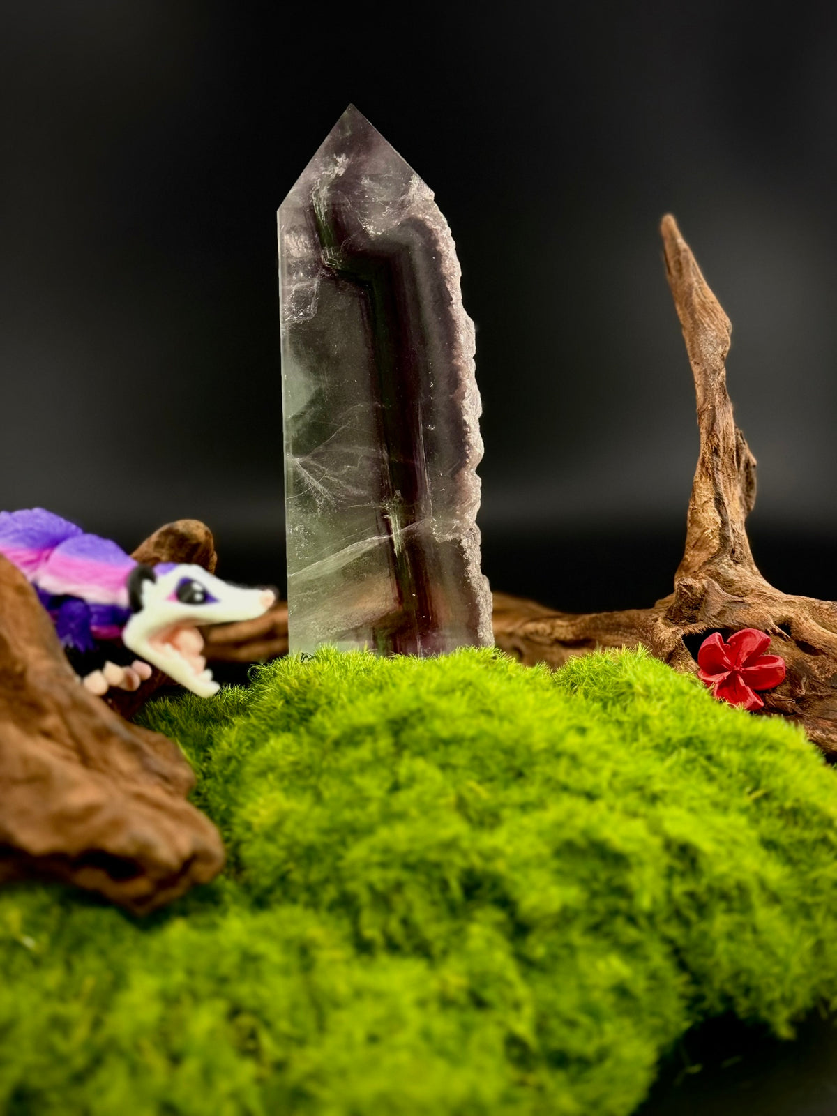 Raw Edge Watermelon Fluorite Towers | Candy Fluorite Crystal Towers