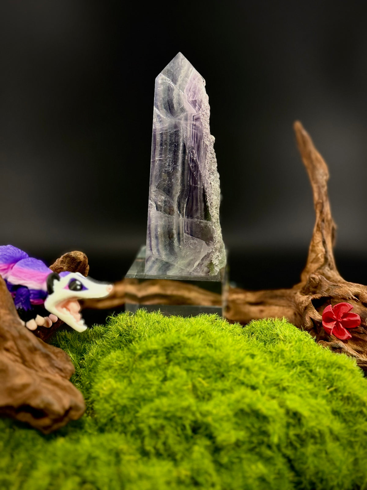 Raw Edge Watermelon Fluorite Towers | Candy Fluorite Crystal Towers