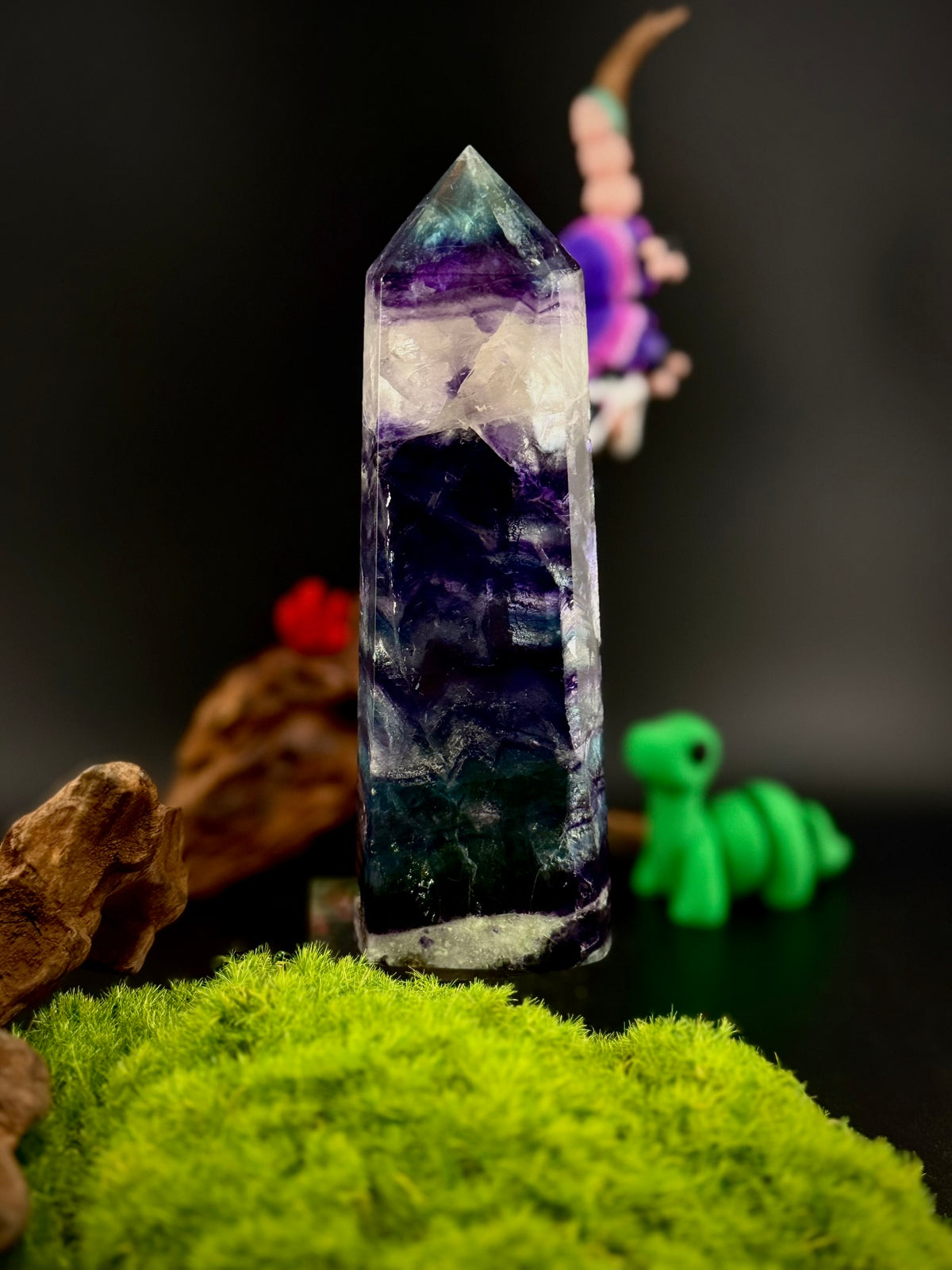 Rainbow Fluorite Towers - Still Water Crystals
