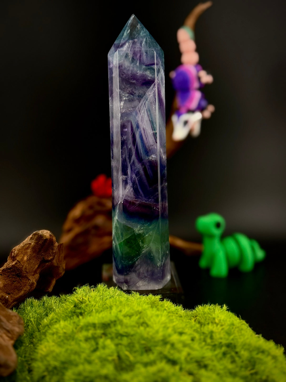 Candy &amp; Watermelon Fluorite Towers | Natural Fluorite Crystal Points - Still Water Crystals