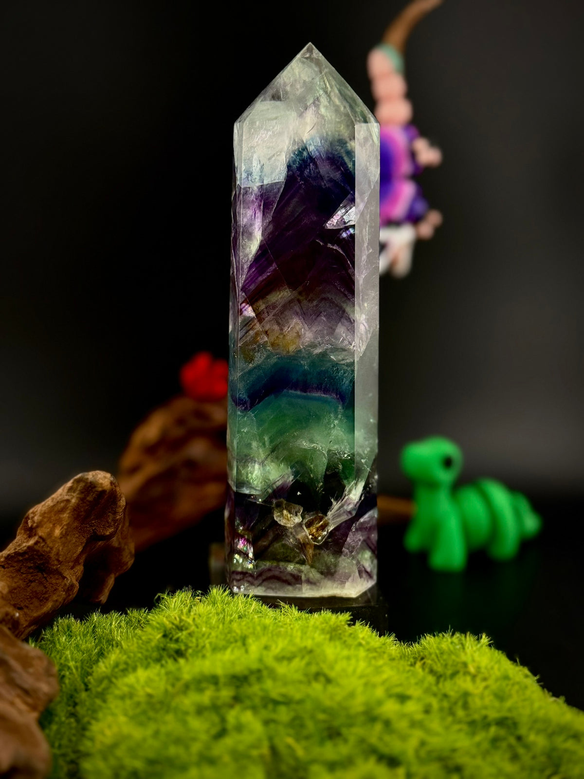 Candy &amp; Watermelon Fluorite Towers | Natural Fluorite Crystal Points - Still Water Crystals