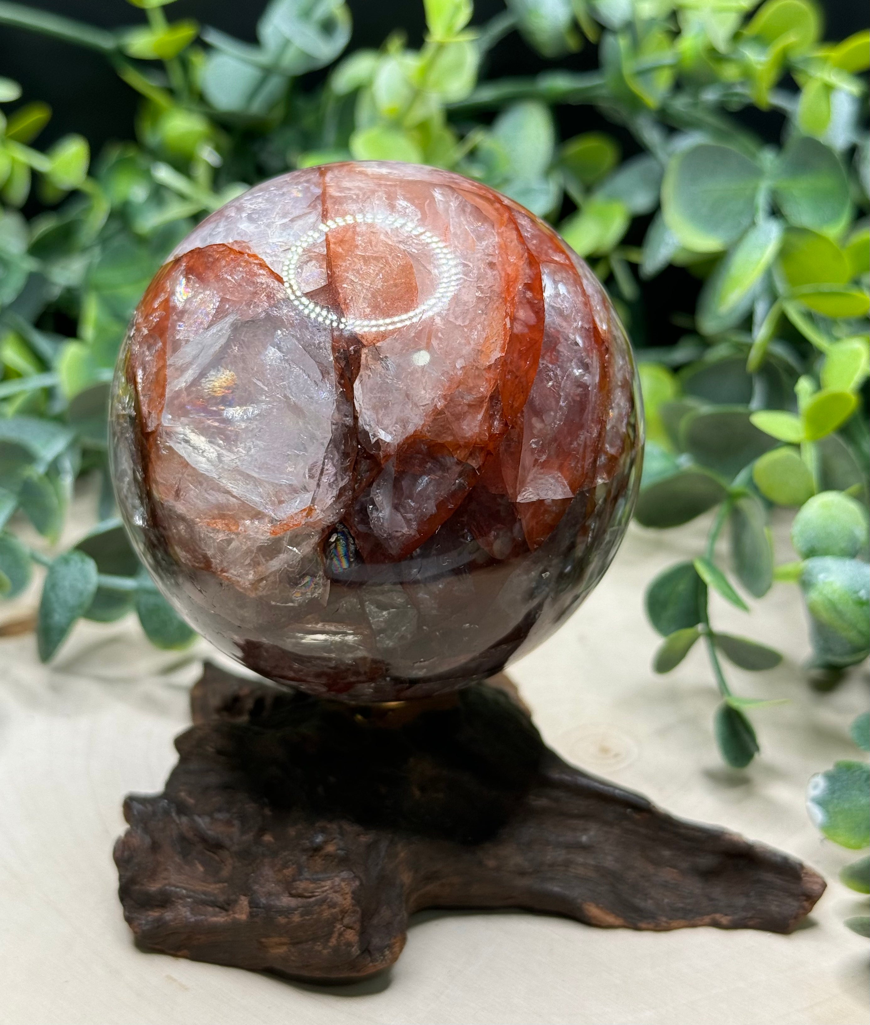 Fire Quartz Spheres