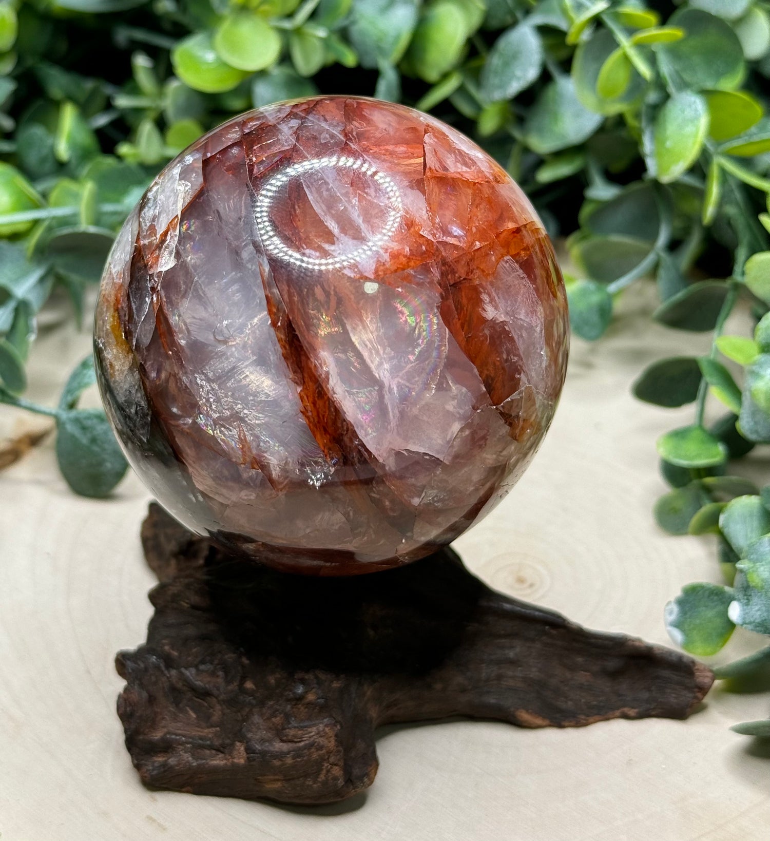 Fire Quartz Spheres