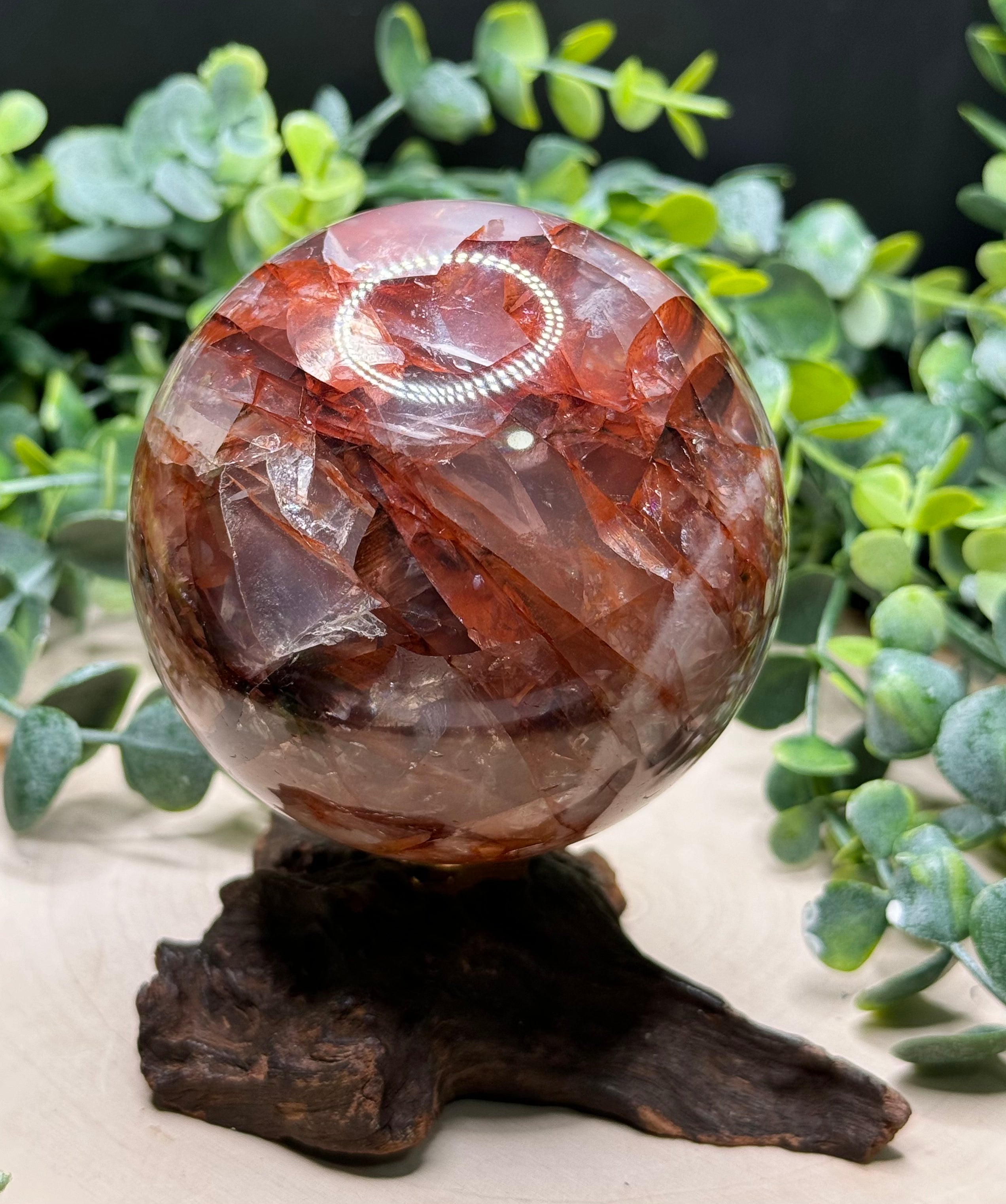 Fire Quartz Spheres