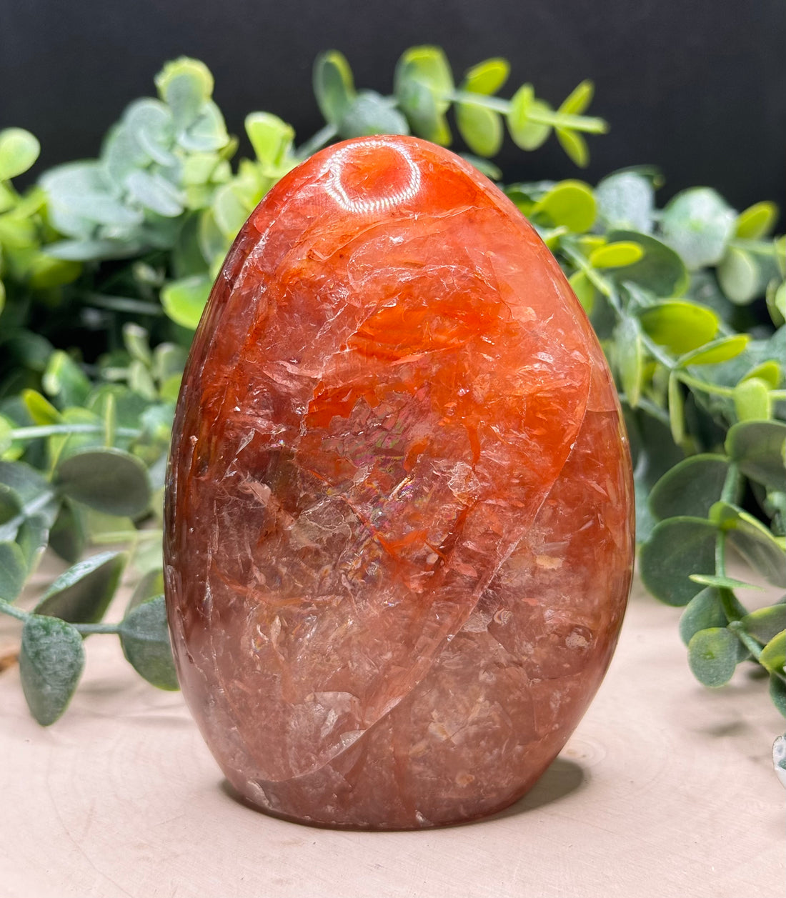 Fire Quartz Freeforms | Hematoid Quartz Polished Crystal Carvings
