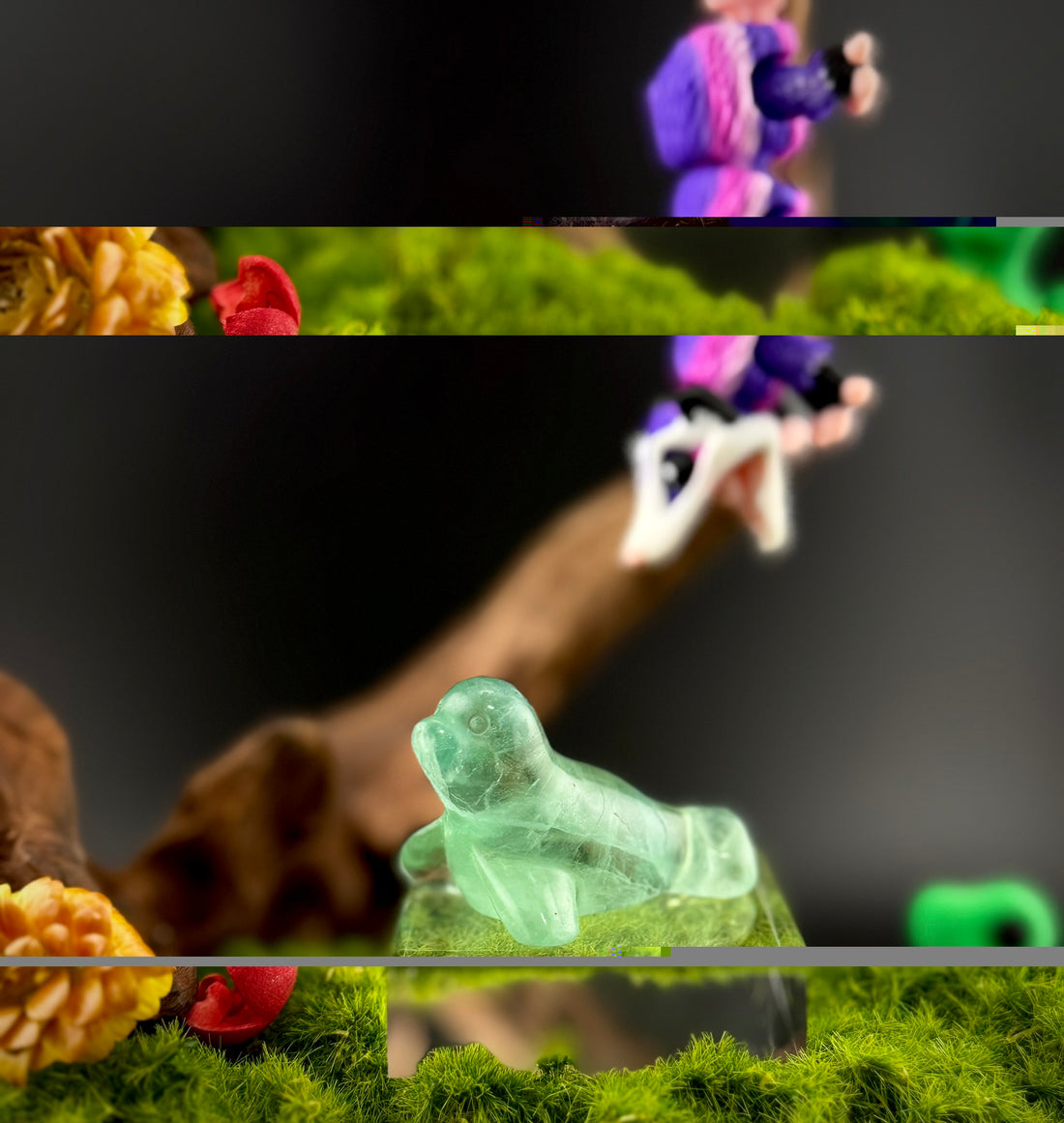 Fluorite Seal Carvings