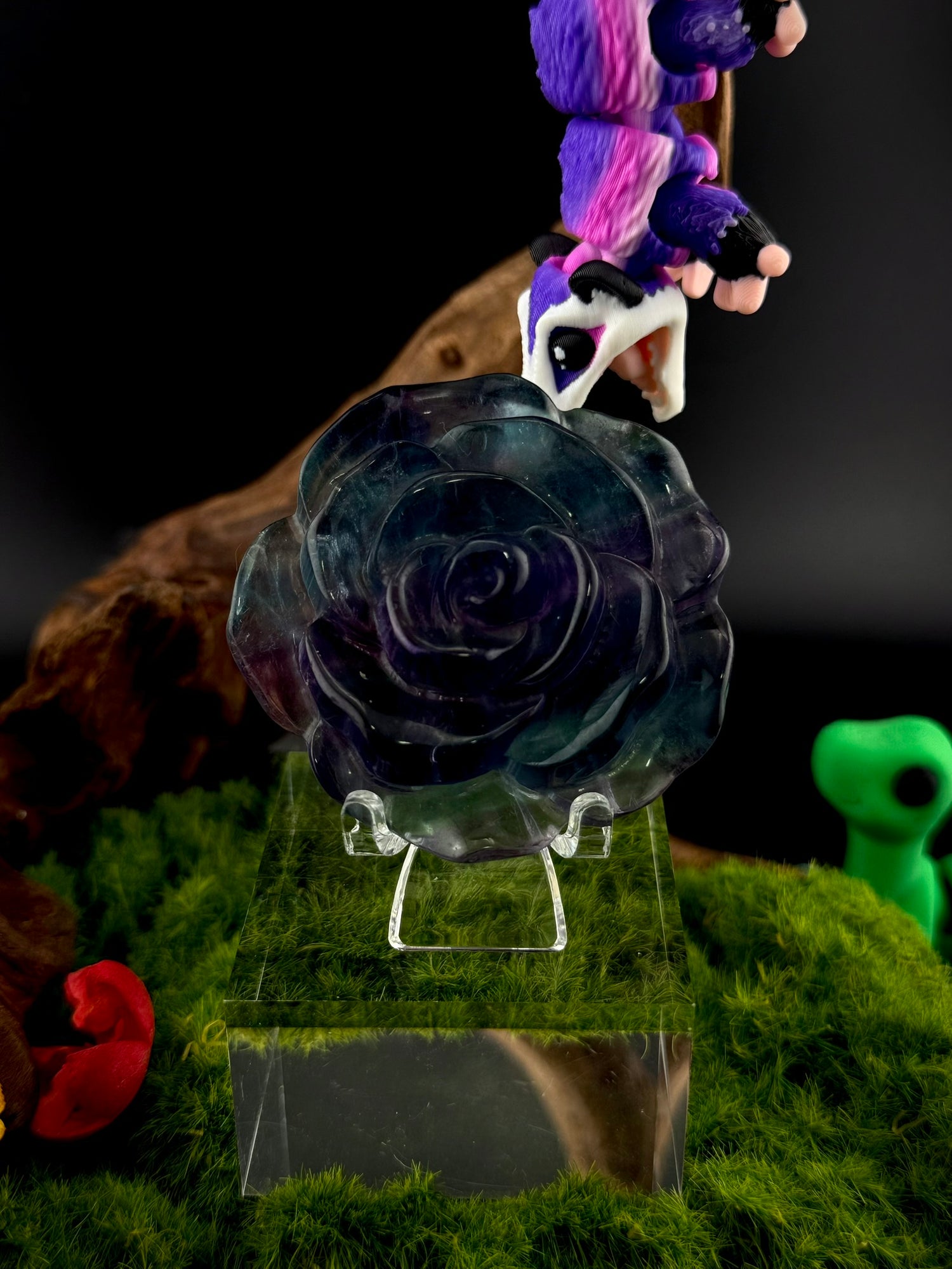 Fluorite Flower Carving