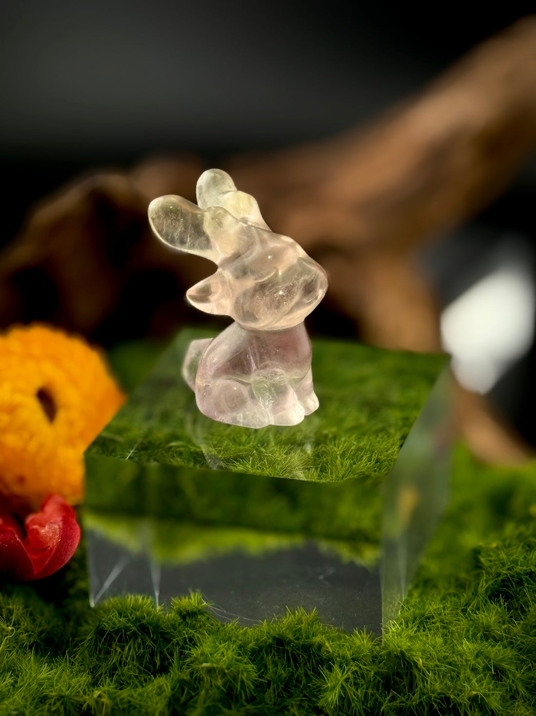 Fluorite Deer Carvings