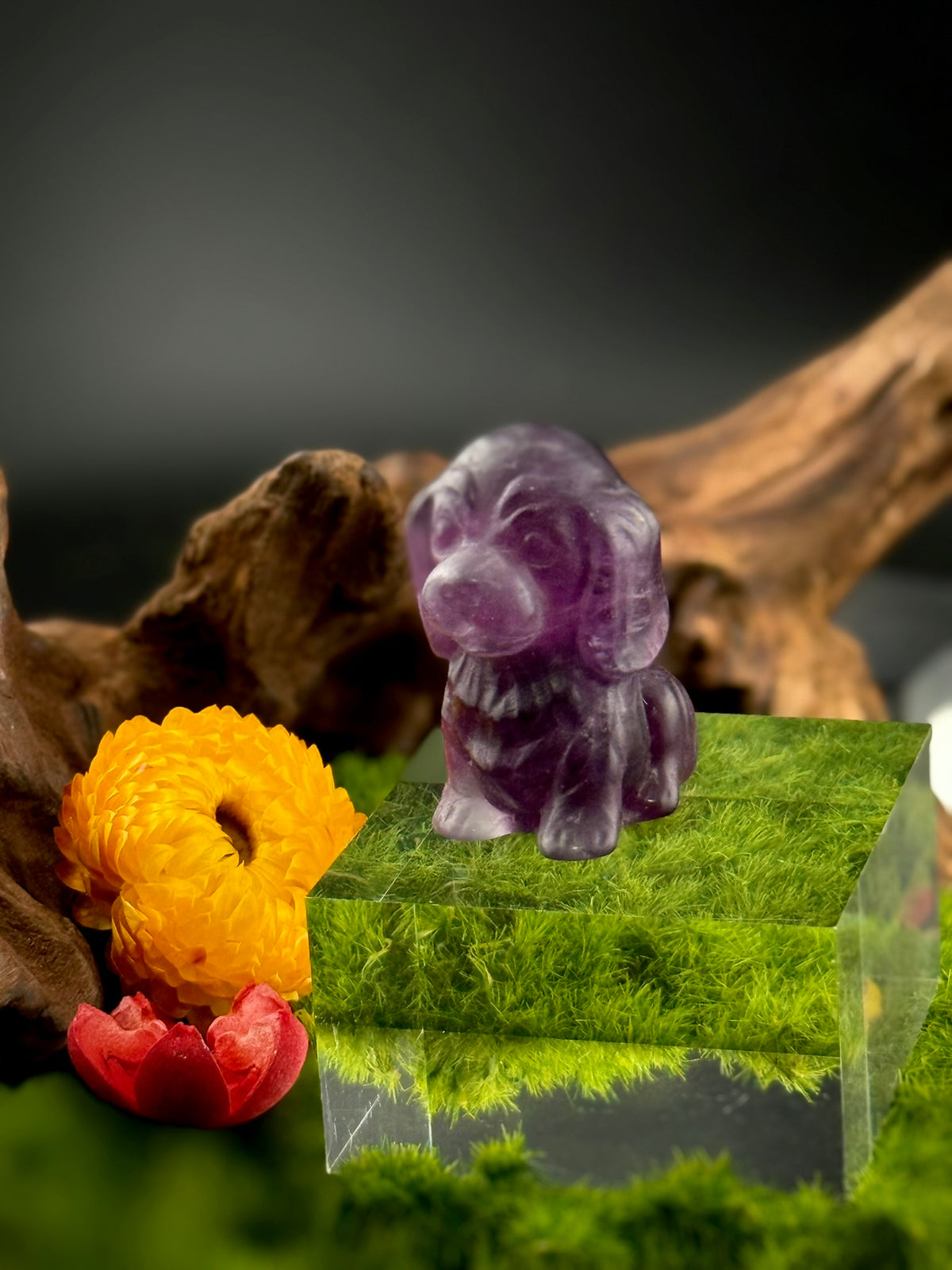Fluorite Puppy Carvings