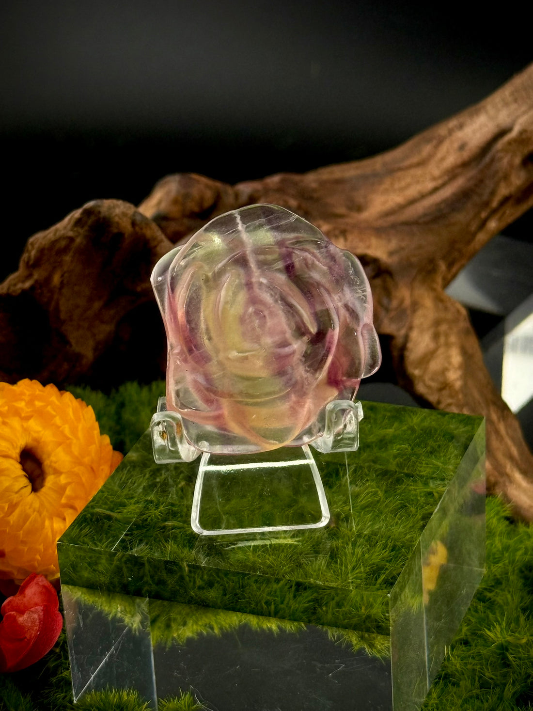 Fluorite Flower Carvings