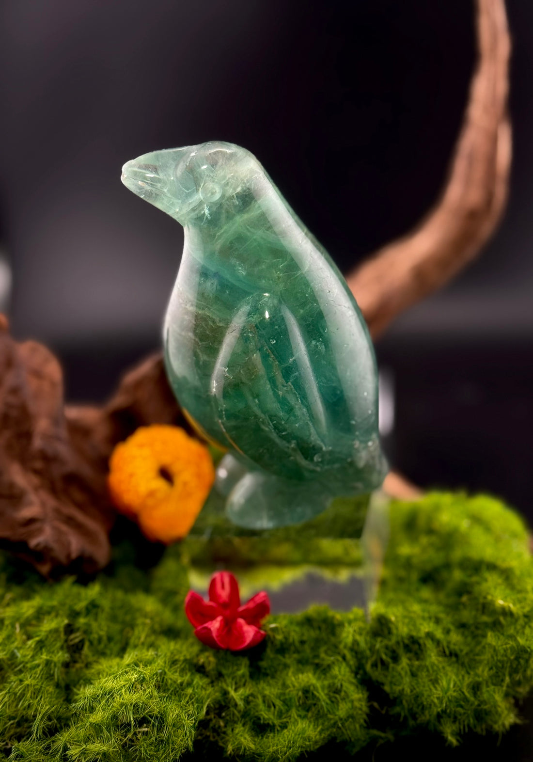 Fluorite Penguin Carvings