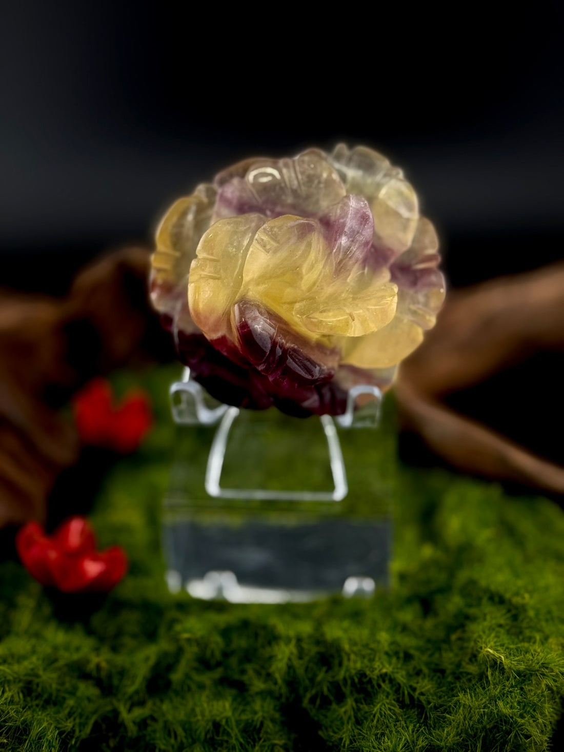 Fluorite Large Flower Carvings