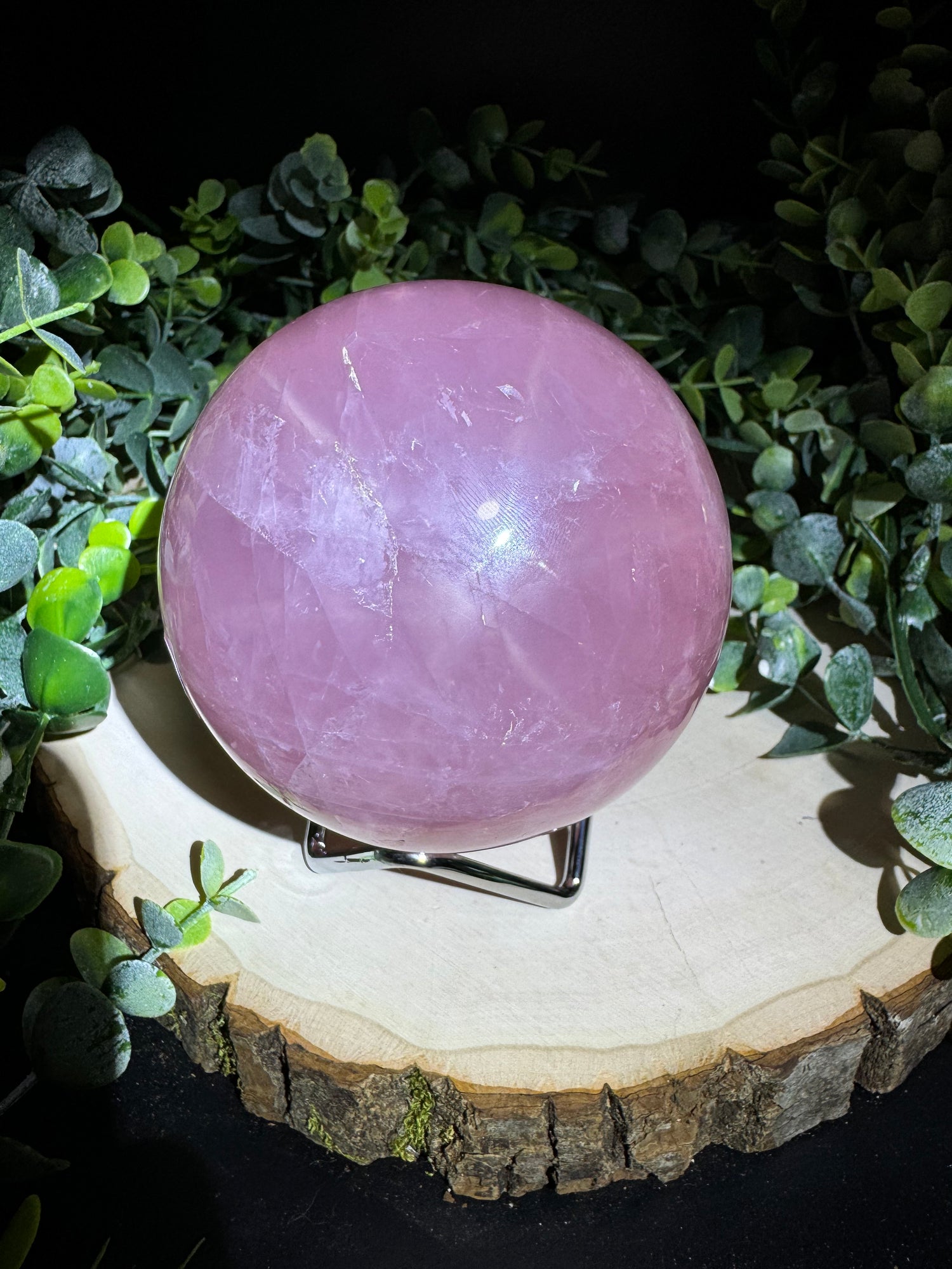 Star Rose Quartz Statement Sphere