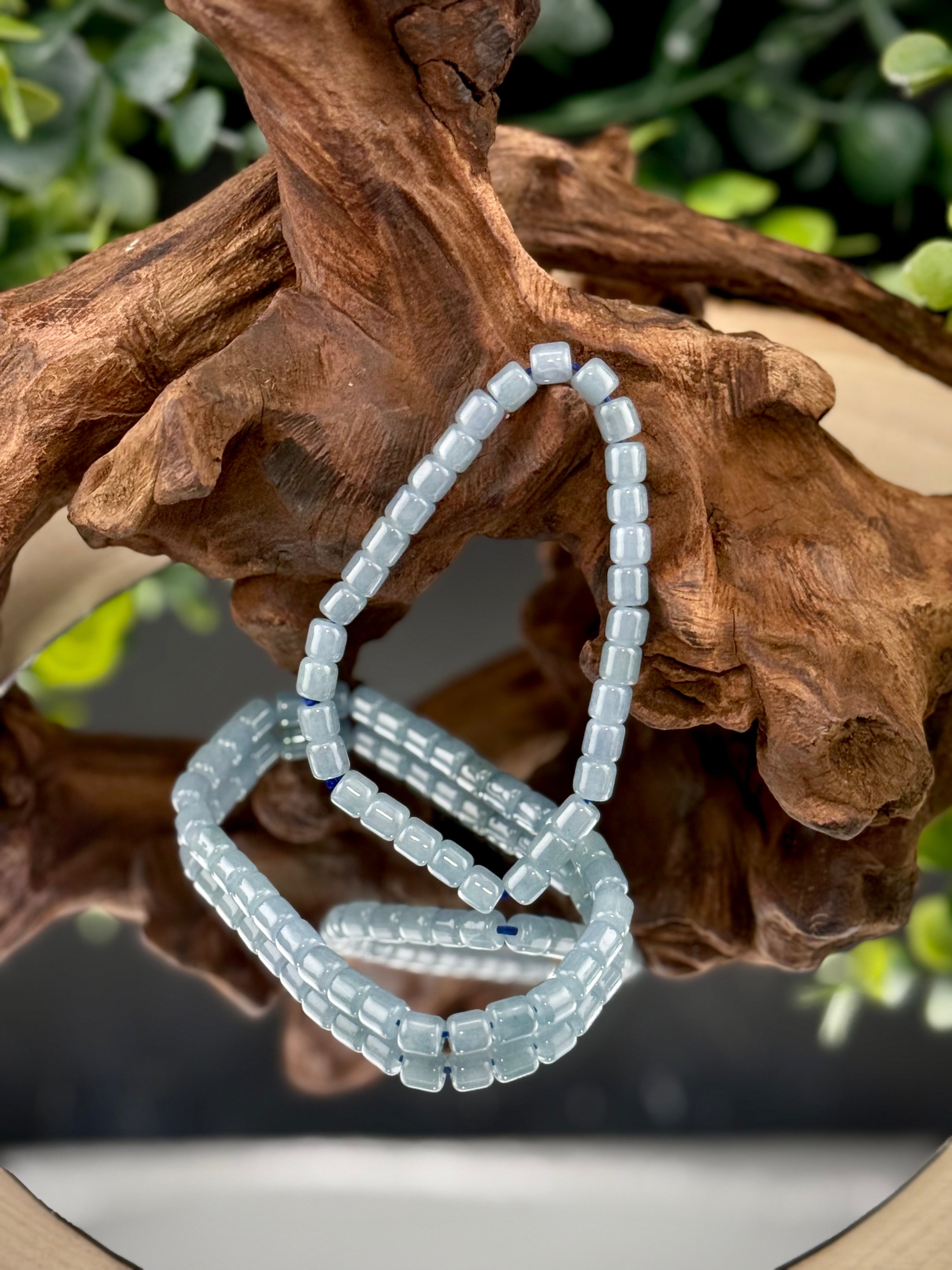 Blue Water Jade 5mm Bracelets