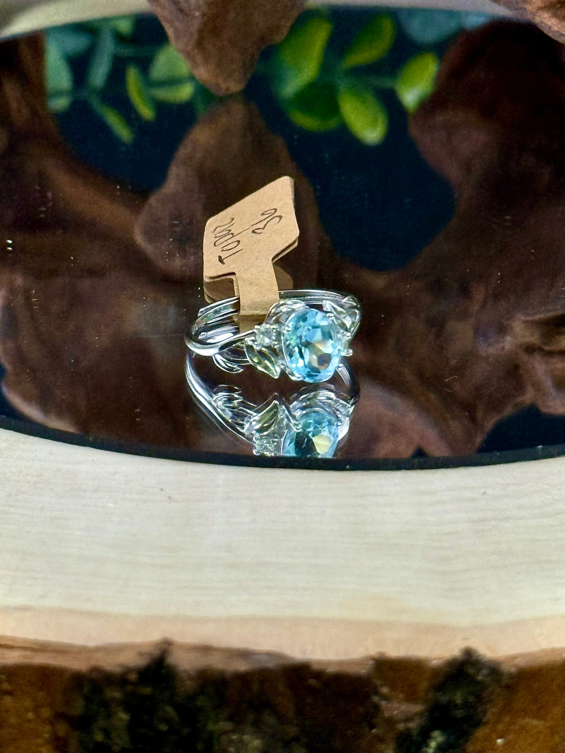 Aquamarine Adjustable Rings