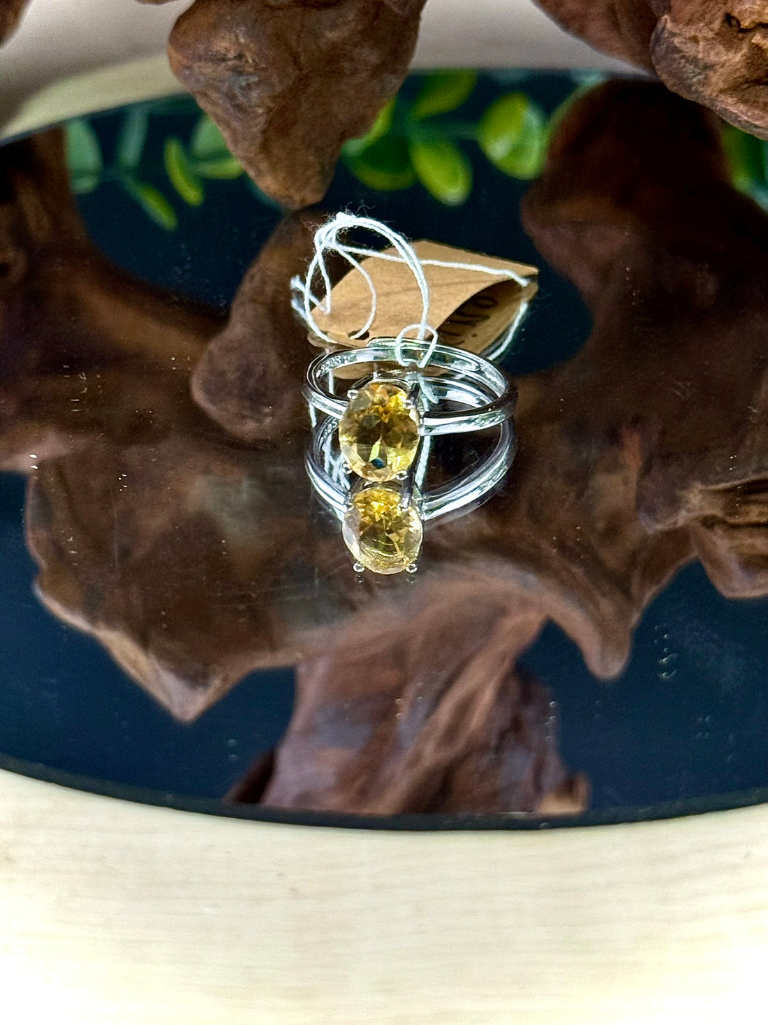 Citrine Adjustable Rings