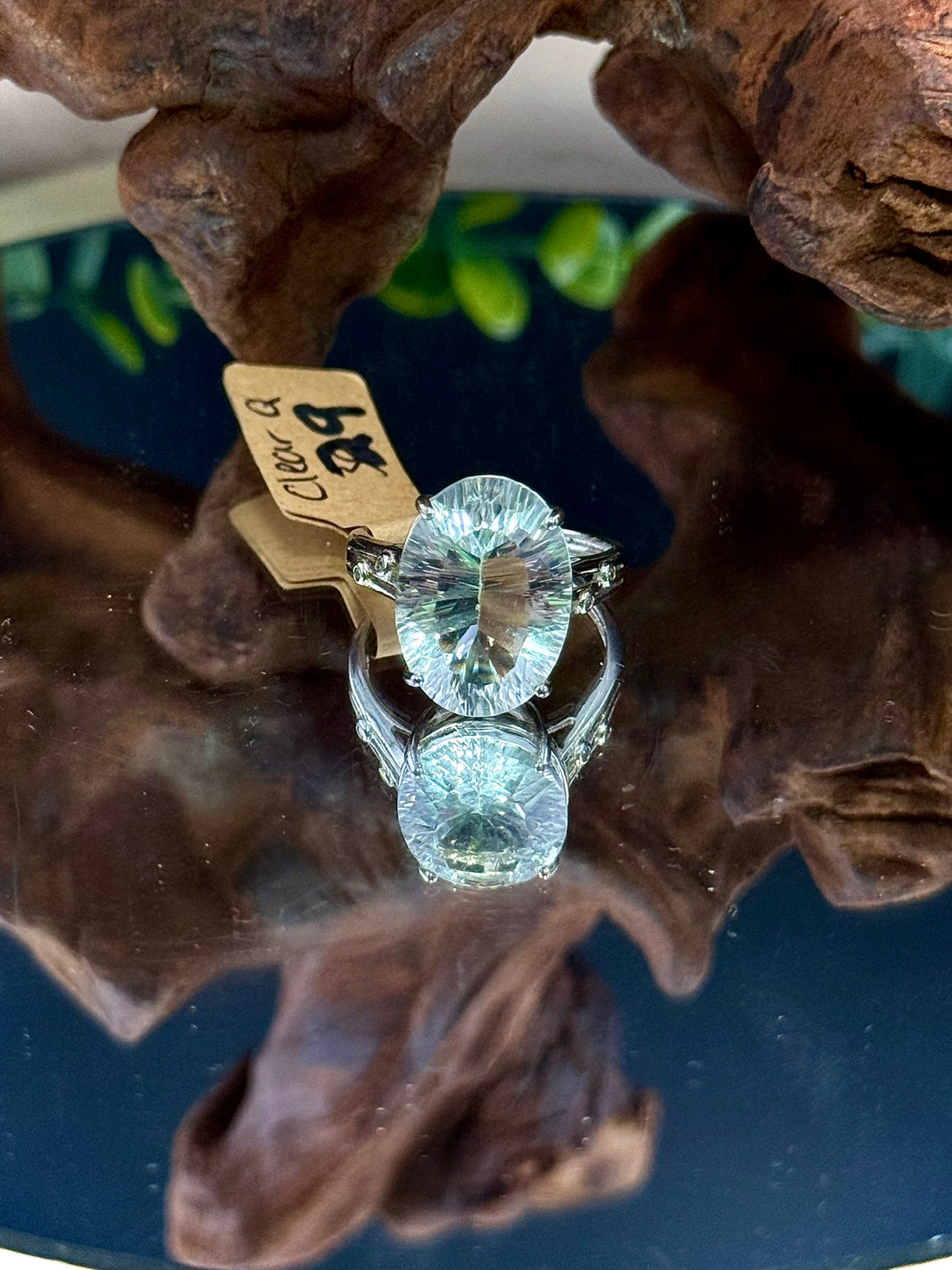 Clear Quartz Adjustable Rings