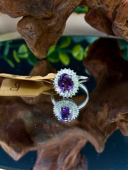 Amethyst Adjustable Rings