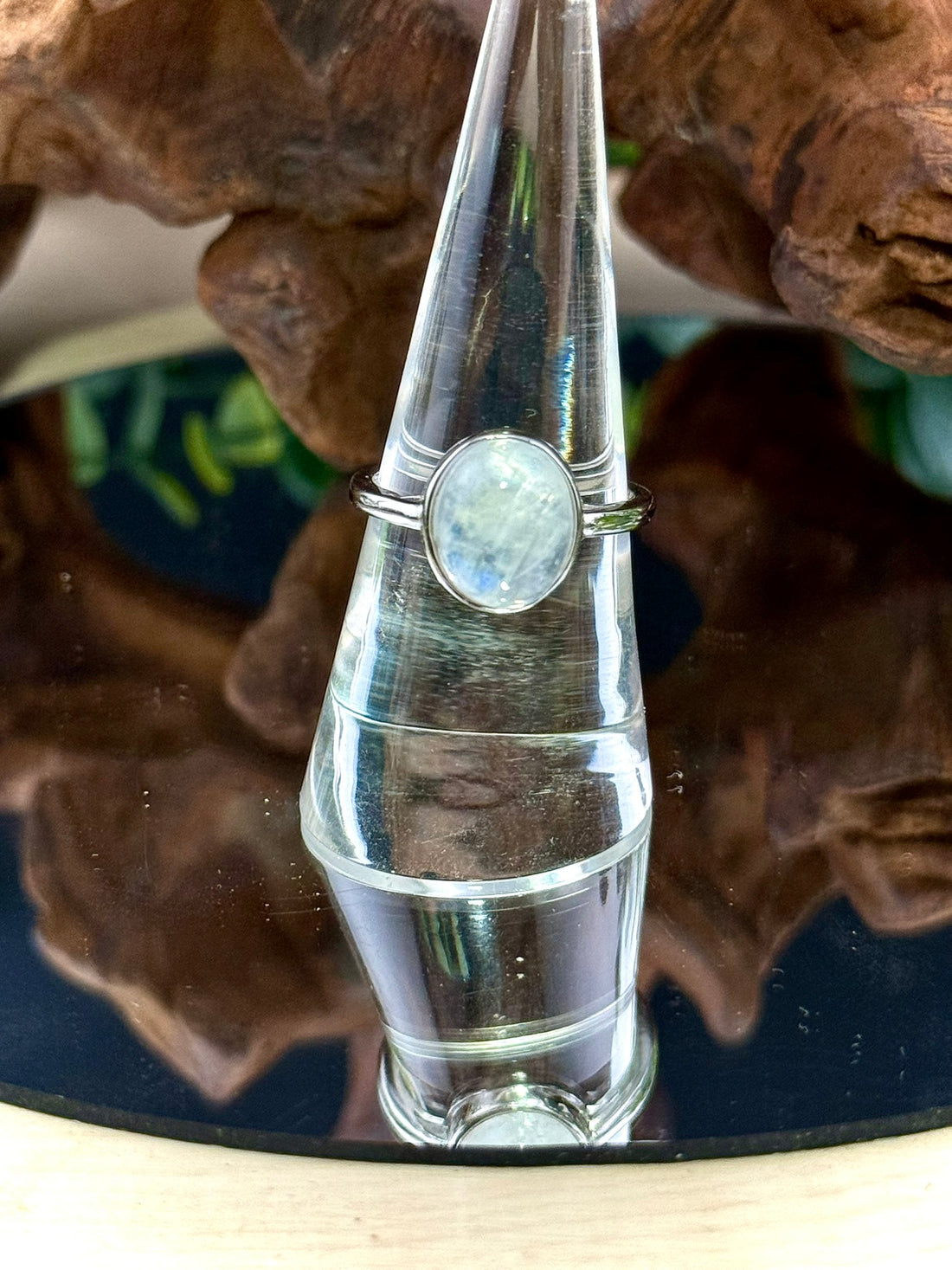 Moonstone Adjustable Ring