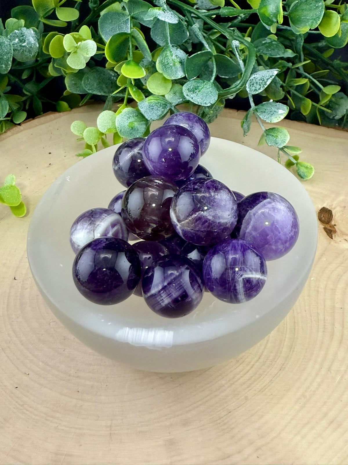 Chevron Amethyst Mini Spheres - Still Water Crystals