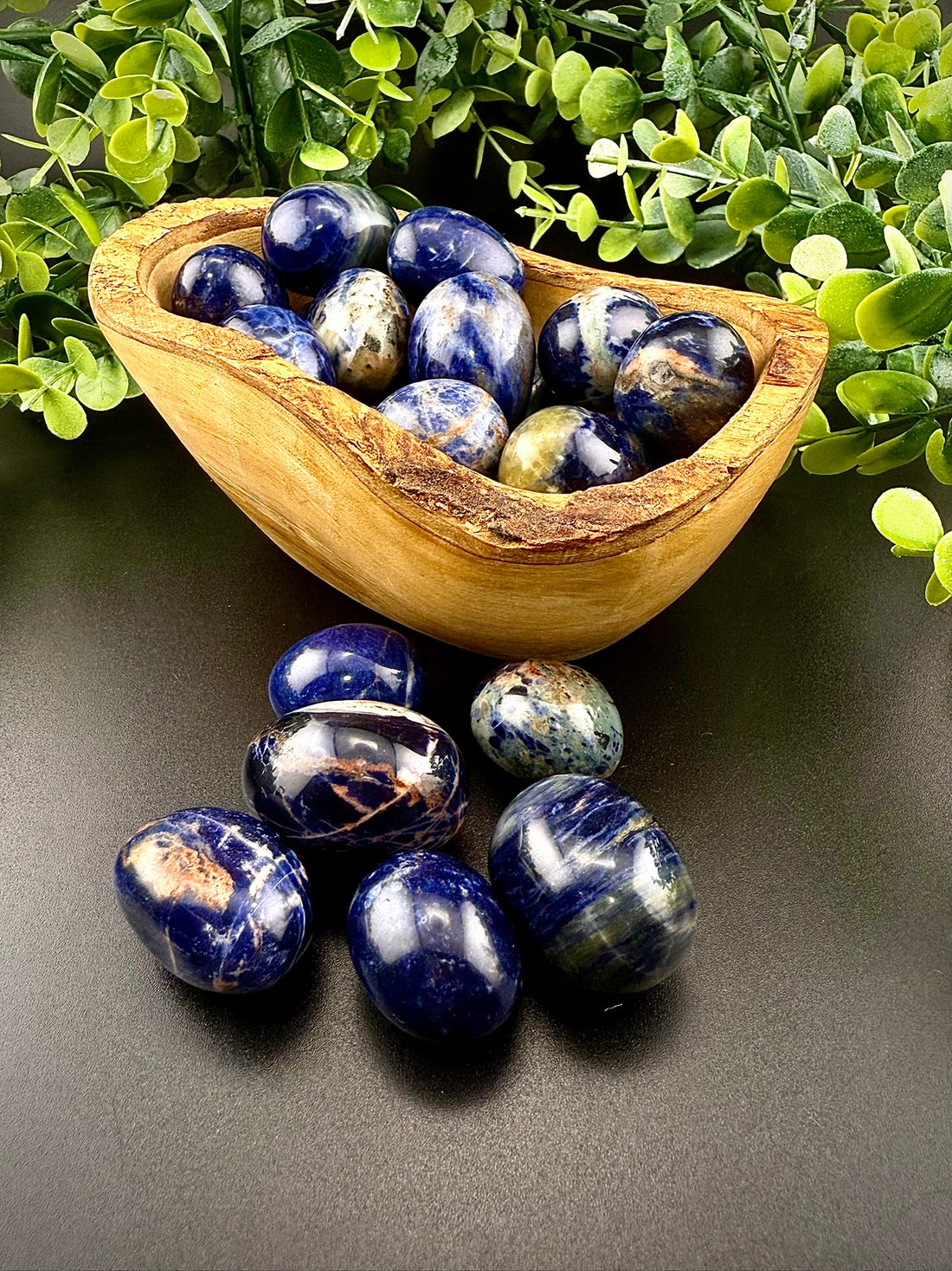 Sodalite Tumbles w/ Hackmanite Inclusions