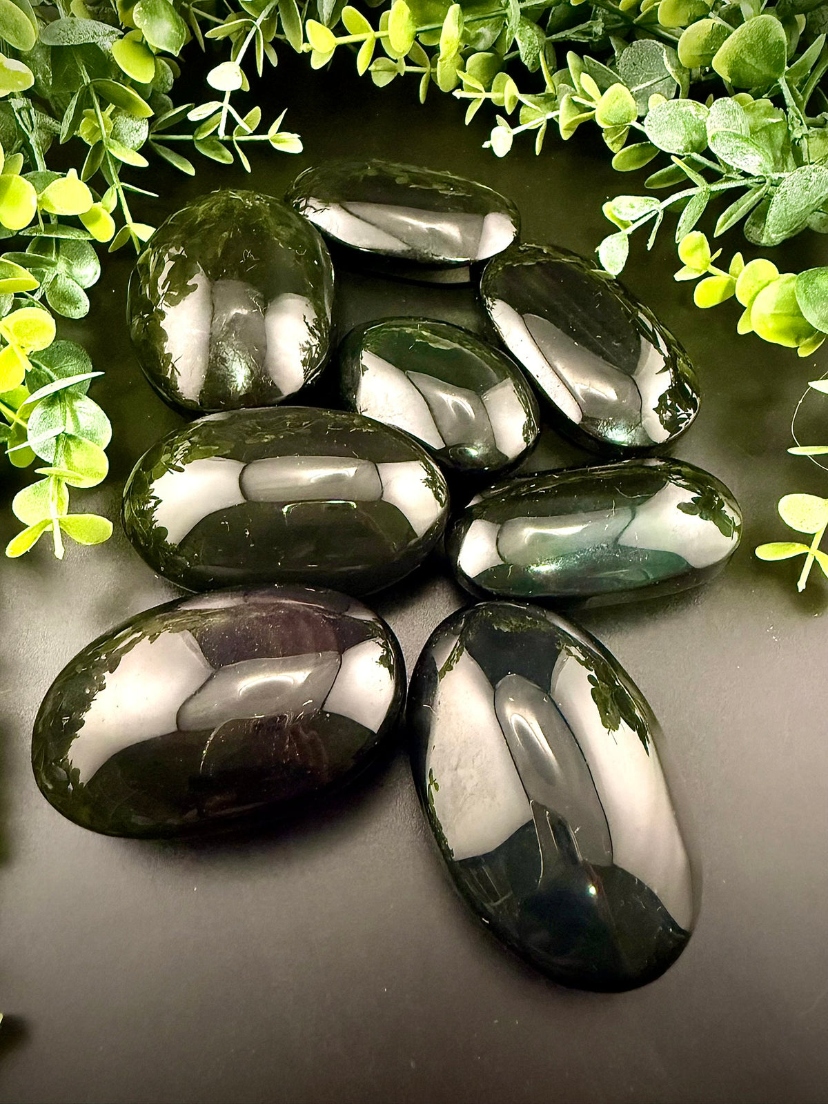 Rainbow Obsidian Palmstones - Still Water Crystals