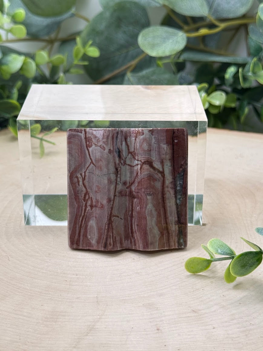 Picture Jasper Book Carvings | Natural Jasper Crystal Collectible Figure