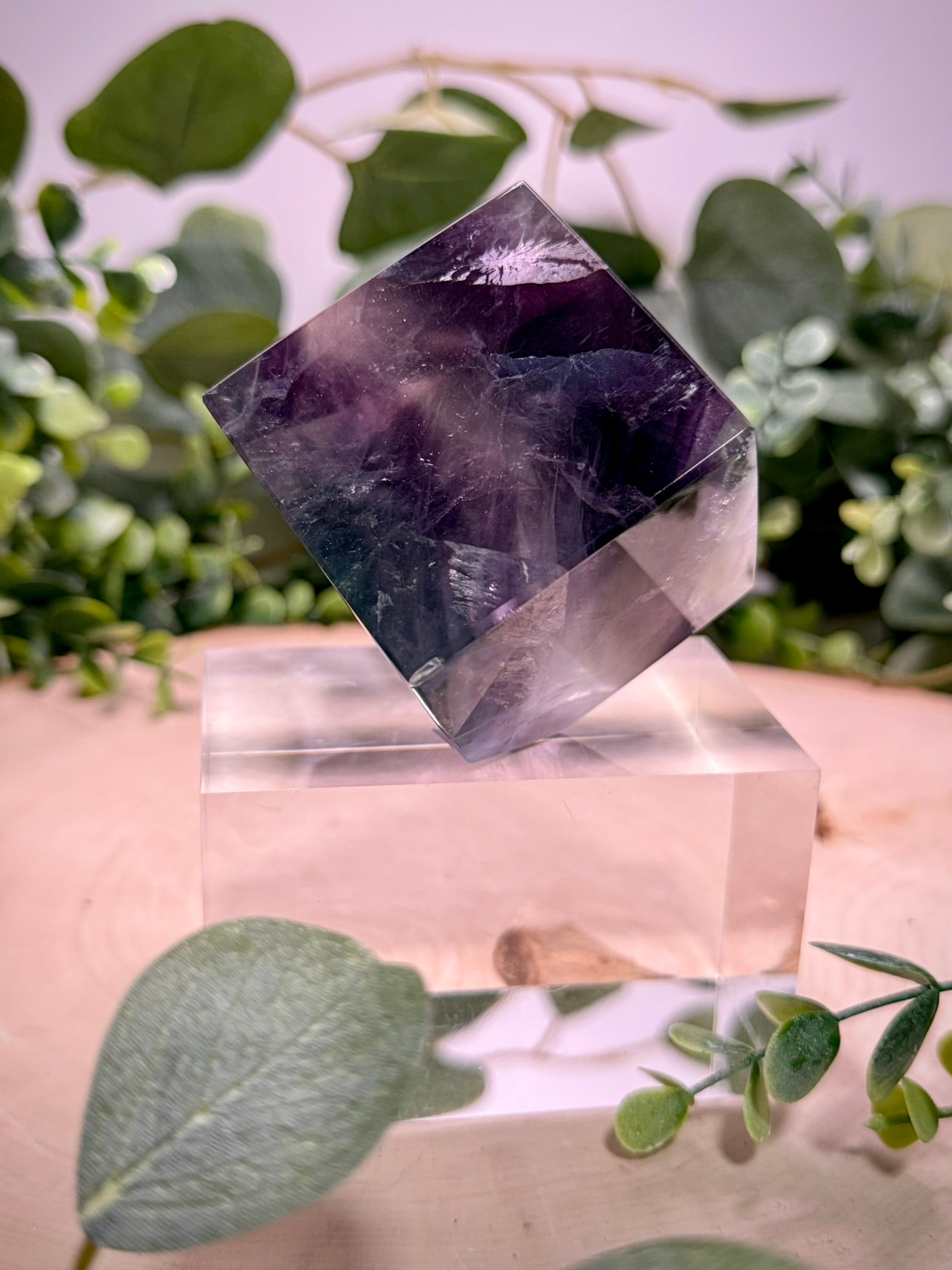 Rainbow Fluorite Floating Cubes