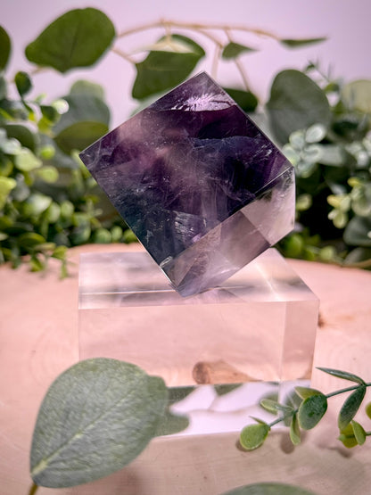 Rainbow Fluorite Floating Cubes