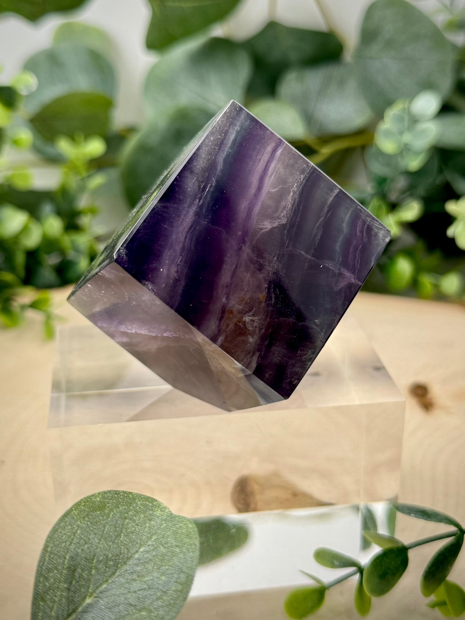 Rainbow Fluorite Floating Cubes