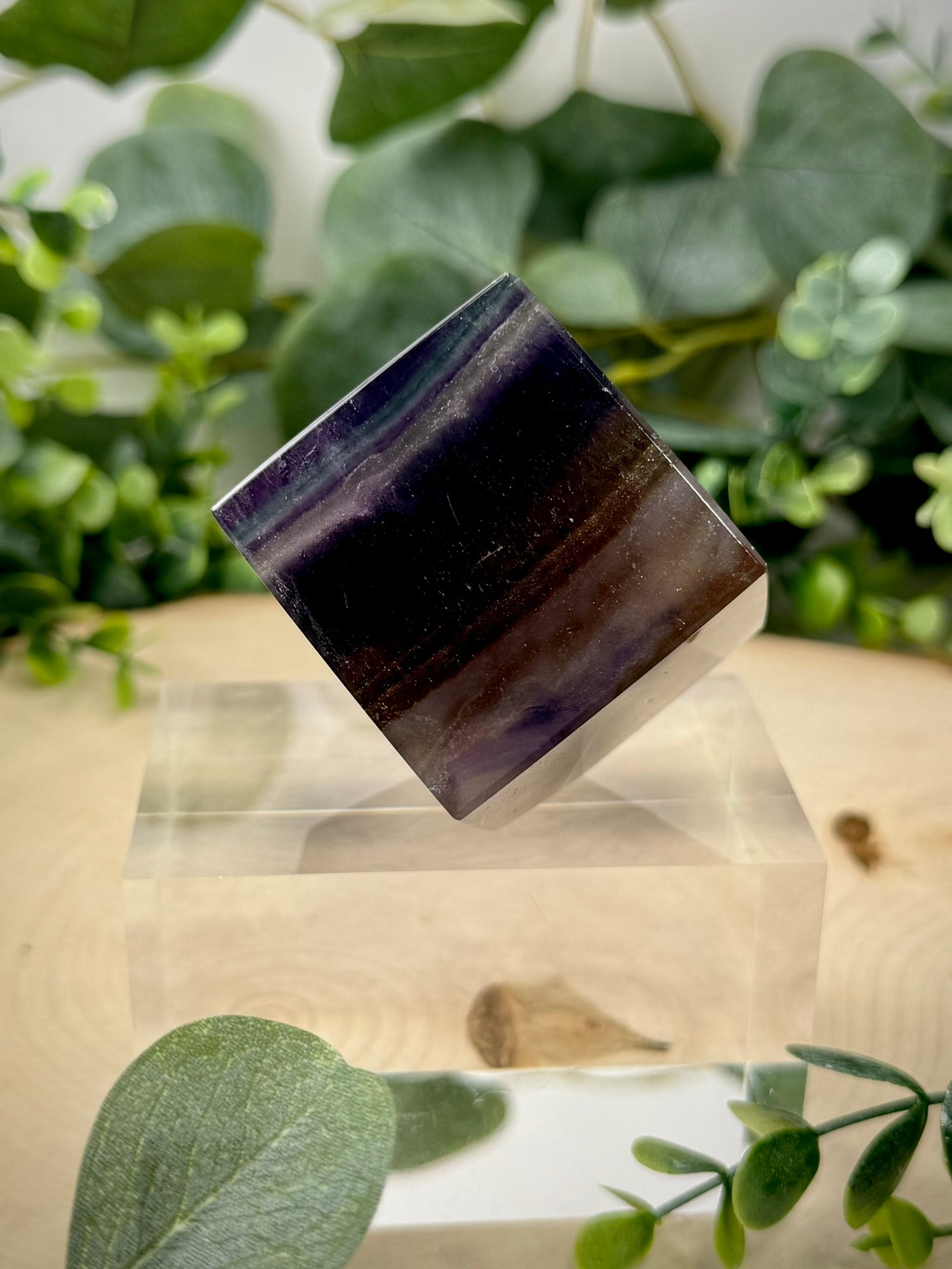 Rainbow Fluorite Floating Cubes