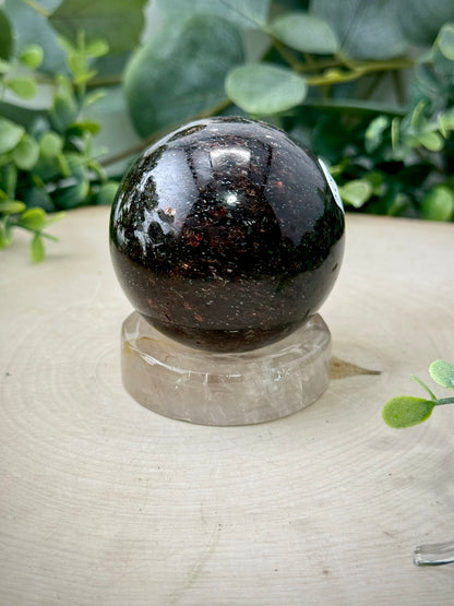 Fire Quartz Mini Sphere Holder
