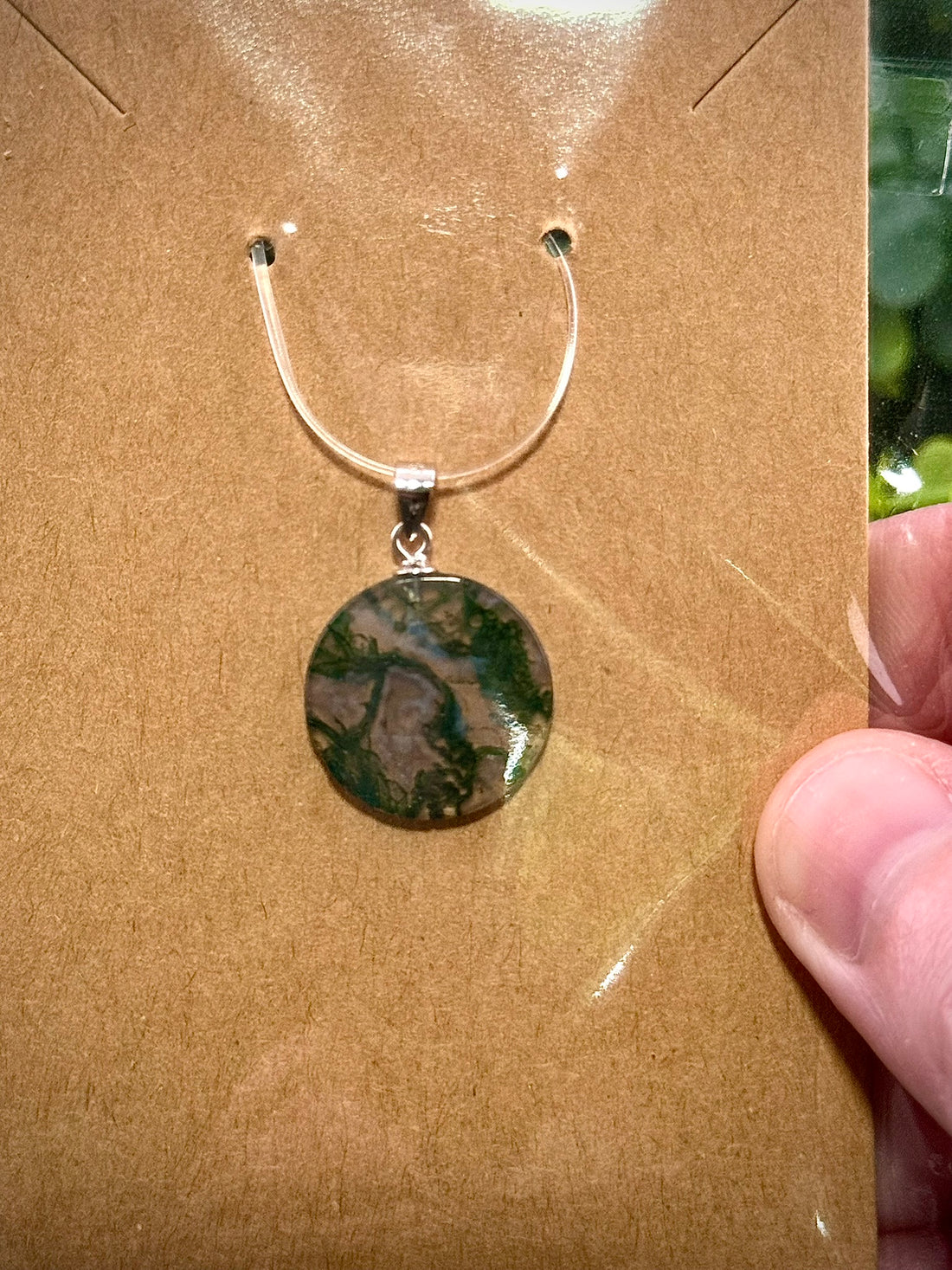 Moss Agate Pendants