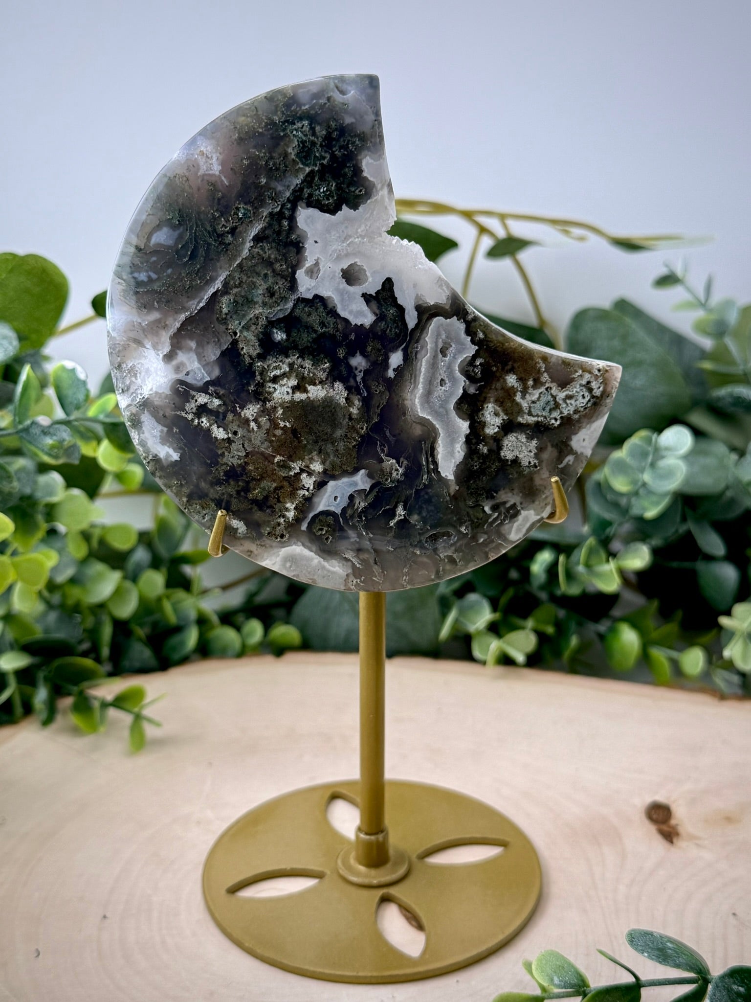 Moss Agate Moons