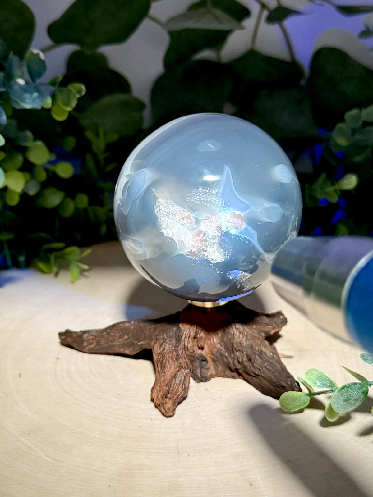 Brazilian Agate Sphere | Natural Brazil Agate Polished Crystal Sphere - Still Water Crystals