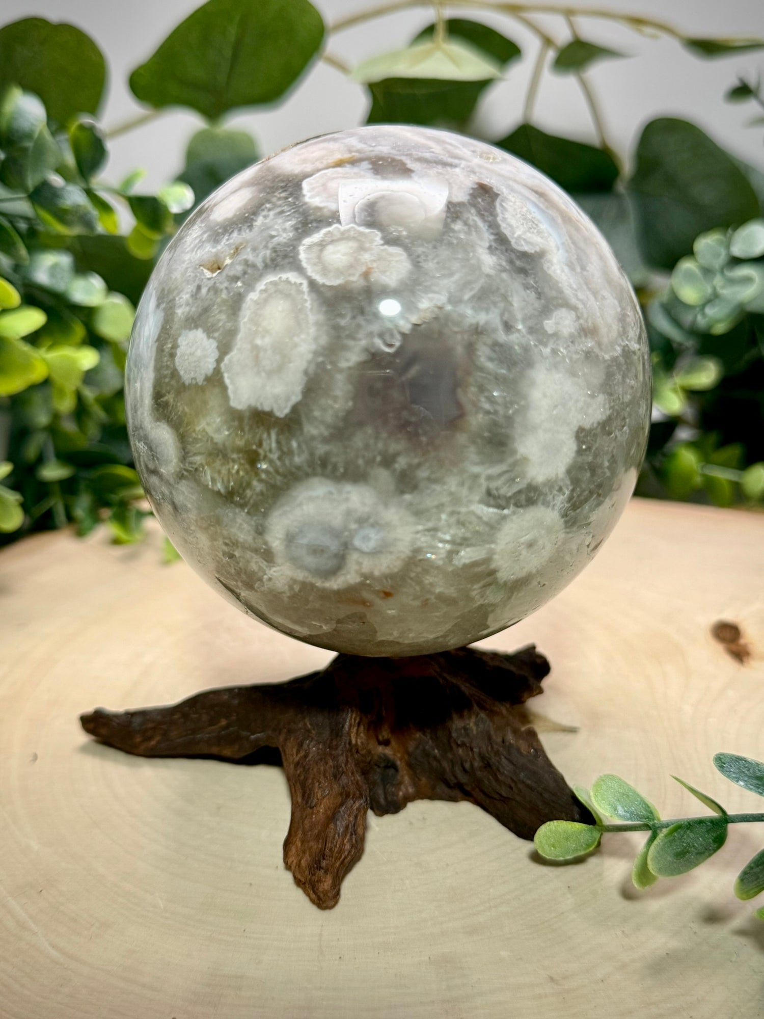 Prasiolite Spheres