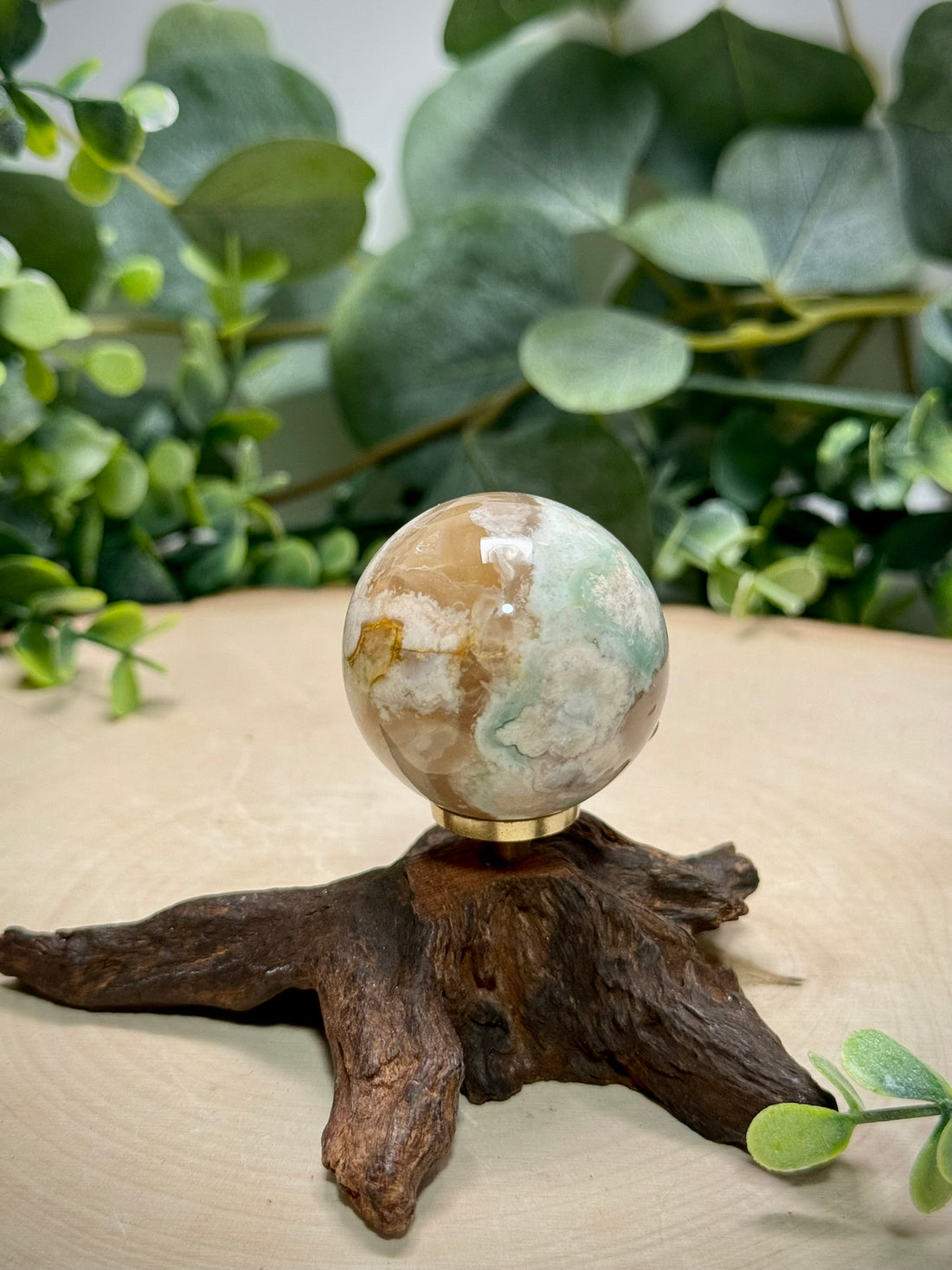 Natural Flower Agate Spheres | Polished Chalcedony Crystal Spheres