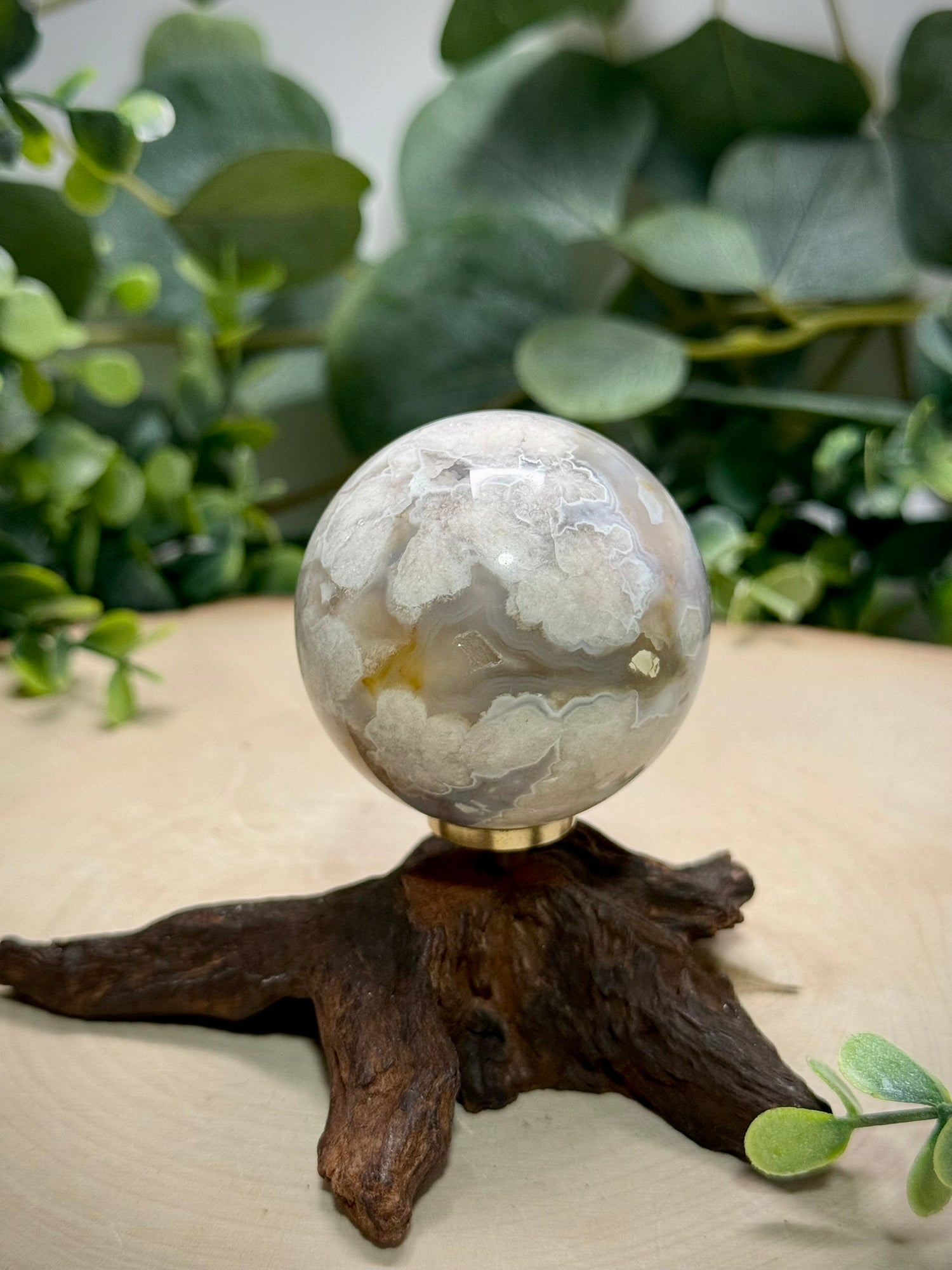 Flower Agate Spheres