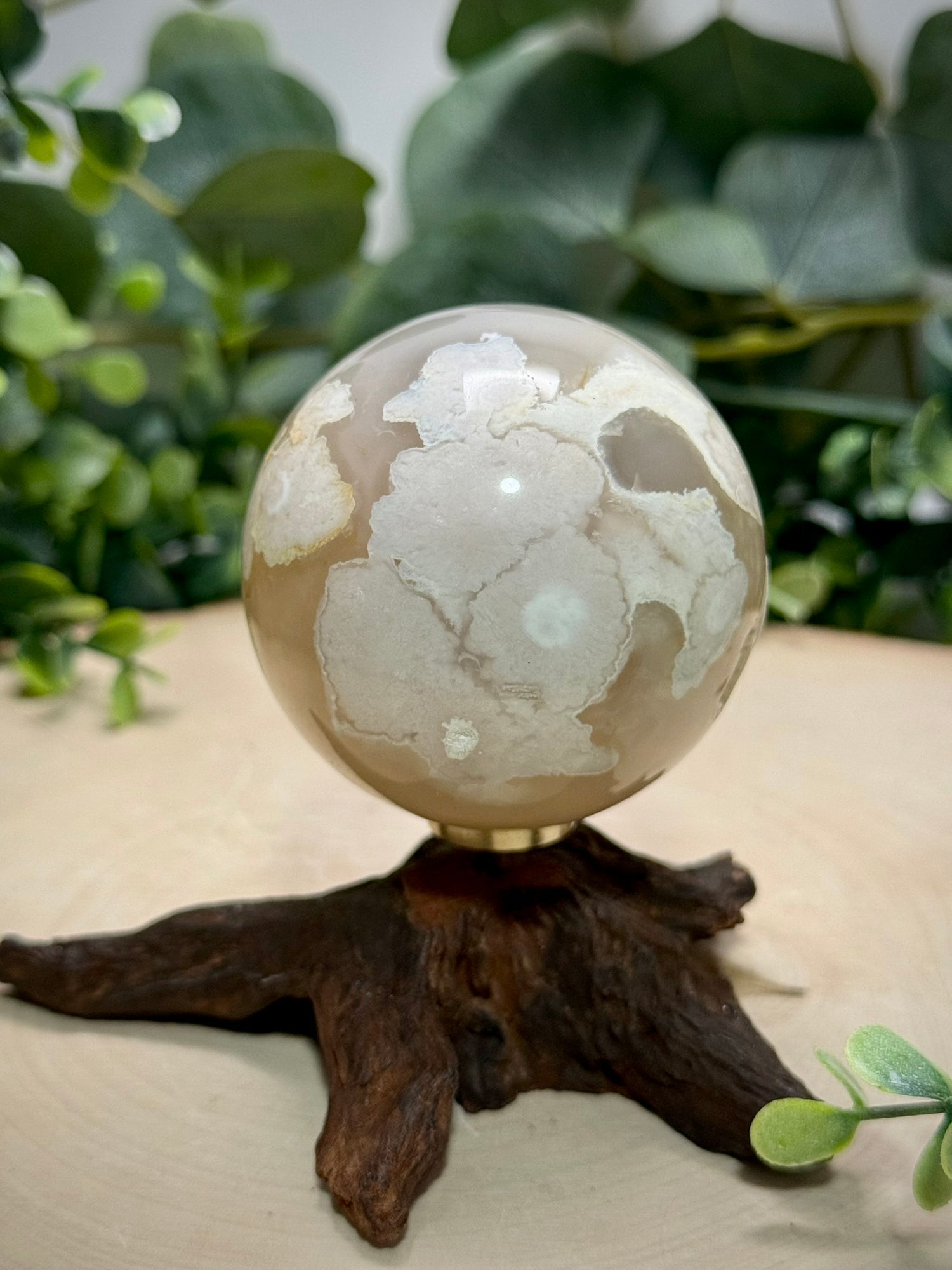Flower Agate Spheres